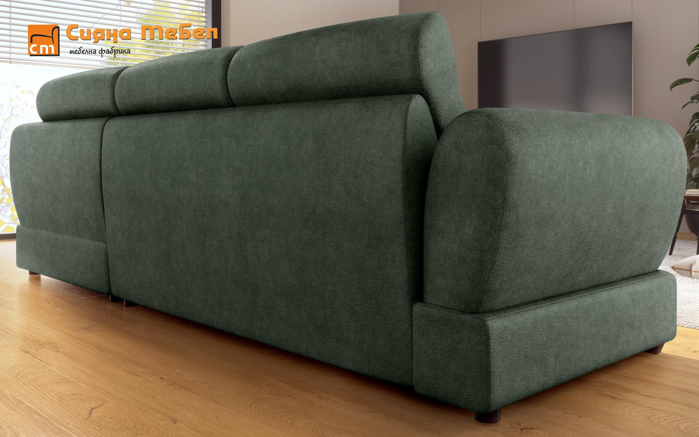 Γωνιακός καναπές Kamino, πράσινο  8