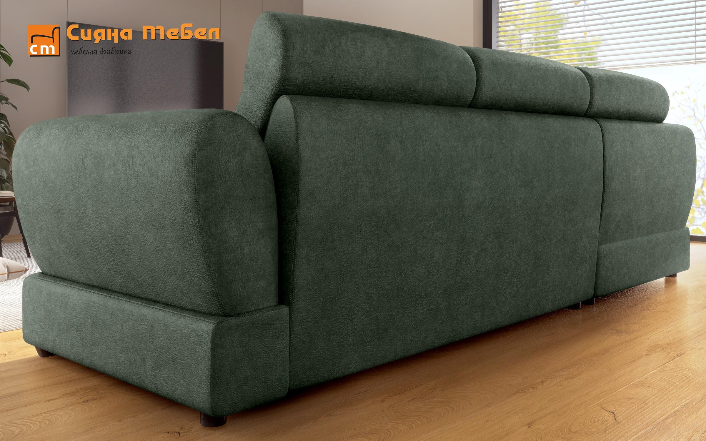 Γωνιακός καναπές Kamino, πράσινο  8