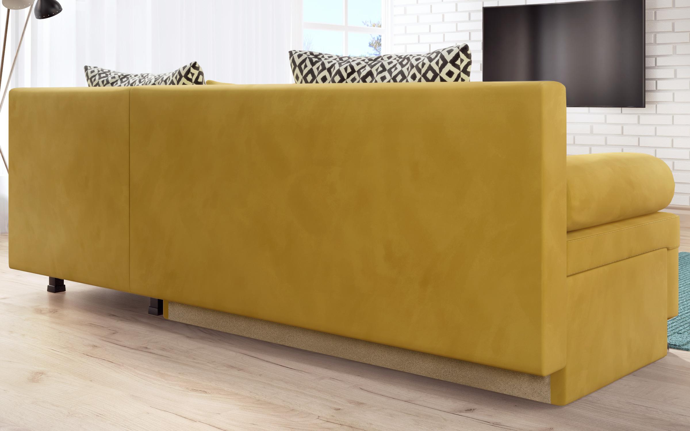 Γωνιακός καναπές Dani M, κίτρινο  8