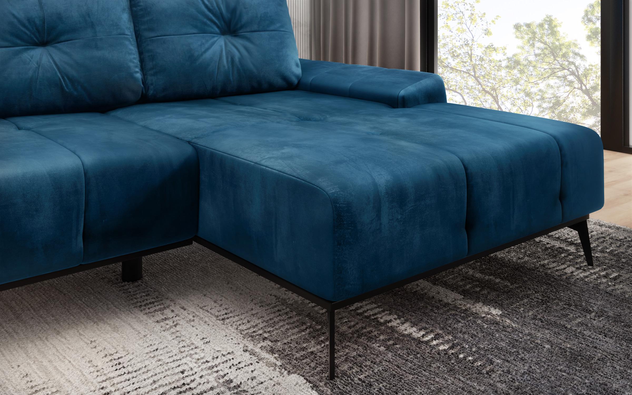 Γωνιακός καναπές Maresel, μπλε  7