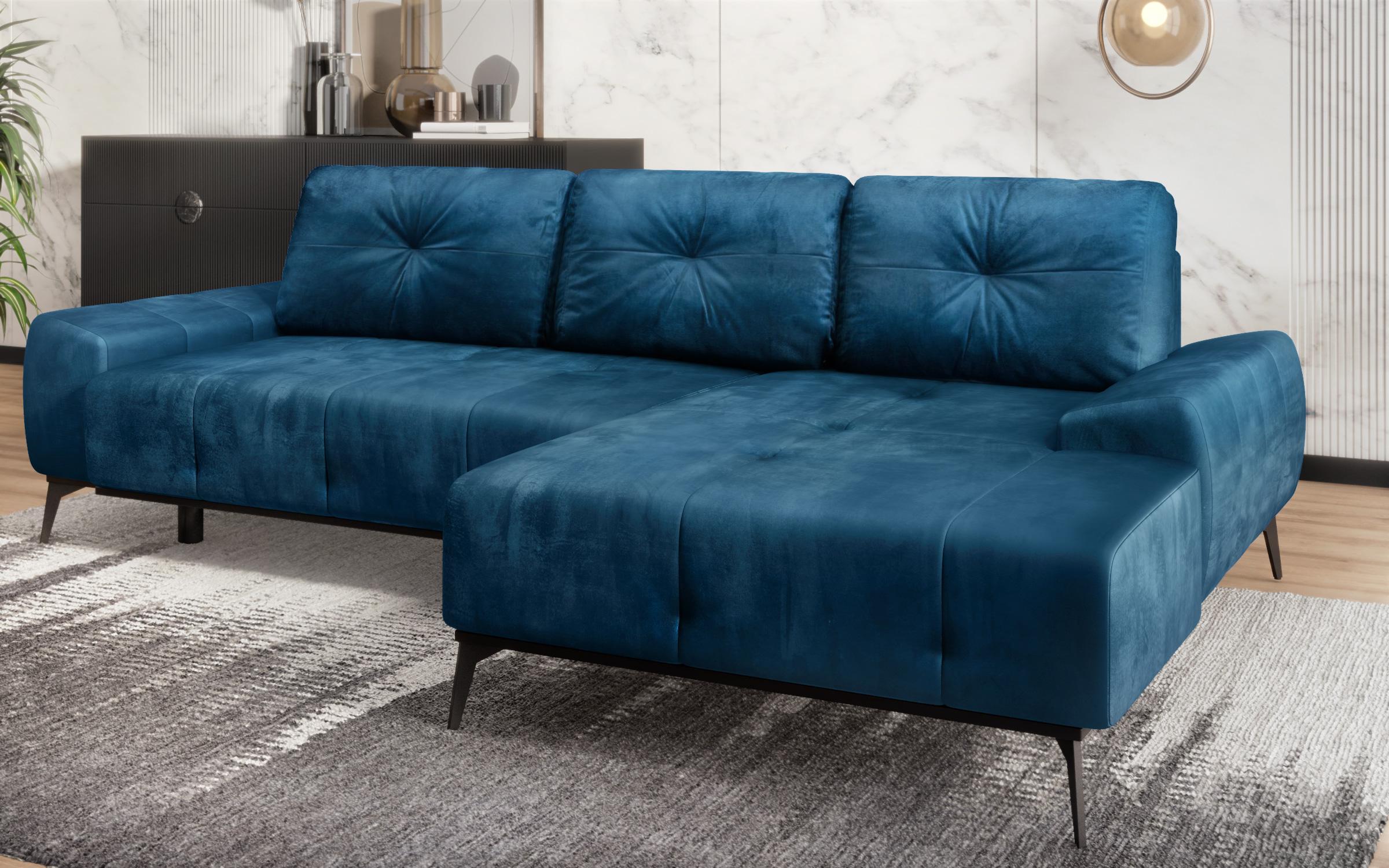 Γωνιακός καναπές Maresel, μπλε  3