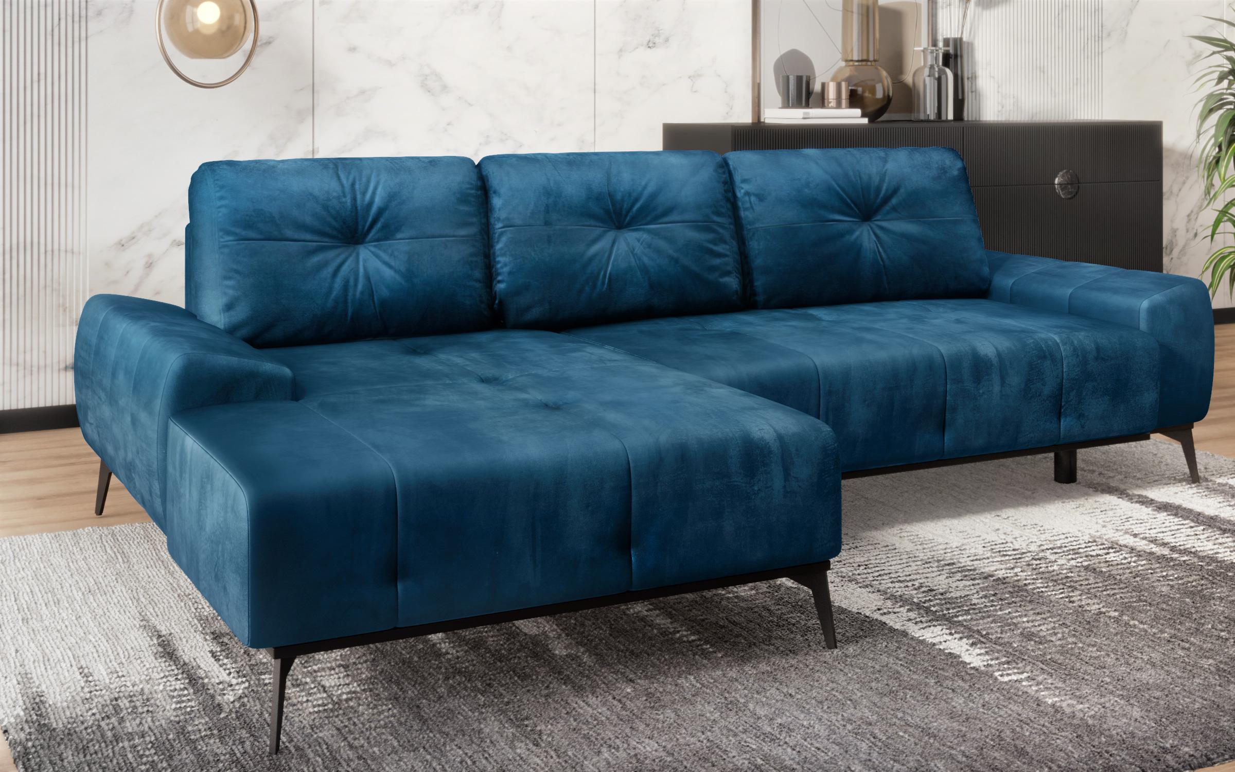 Γωνιακός καναπές Maresel, μπλε  3