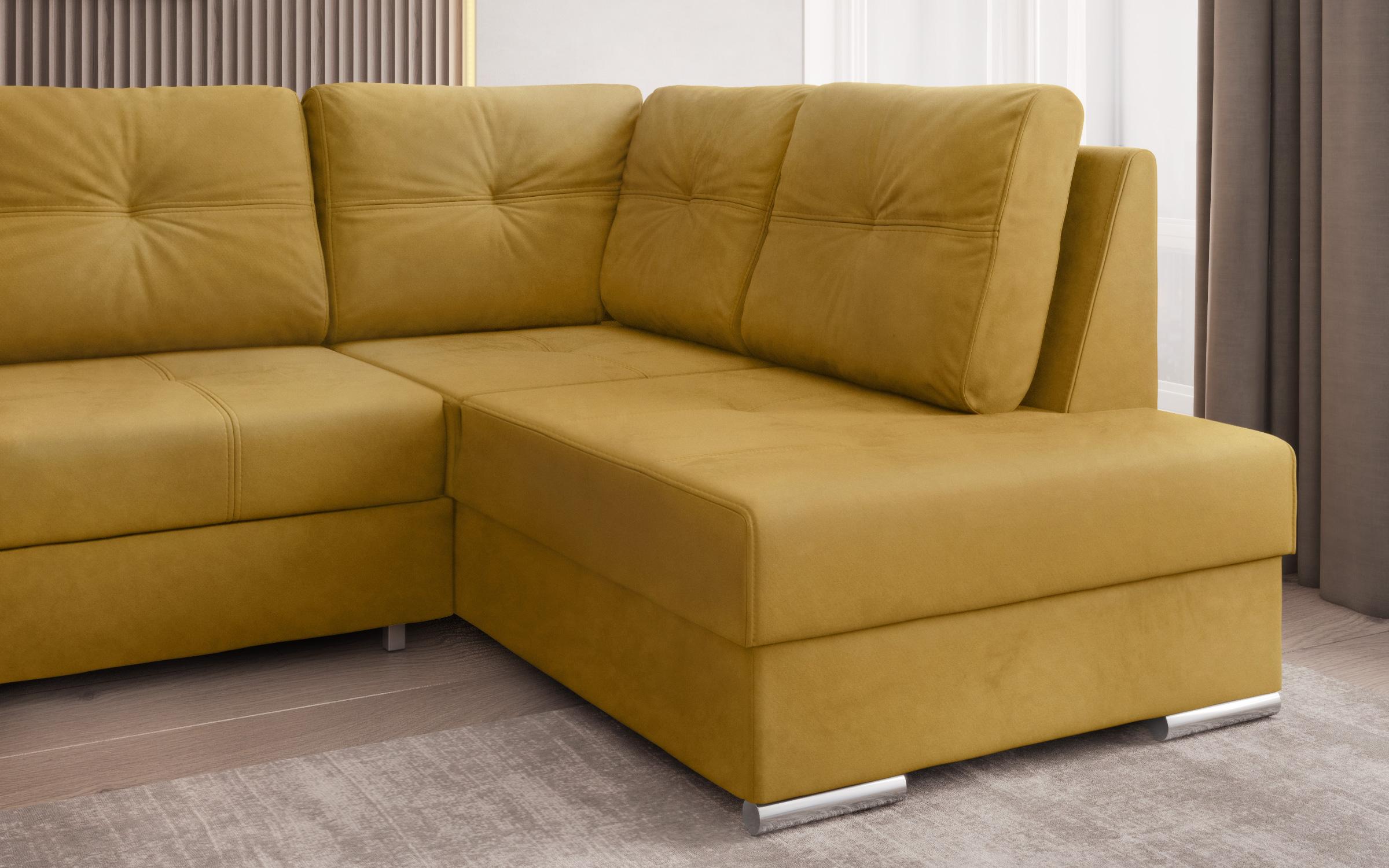 Γωνιακός καναπές Masimo, κίτρινο  4