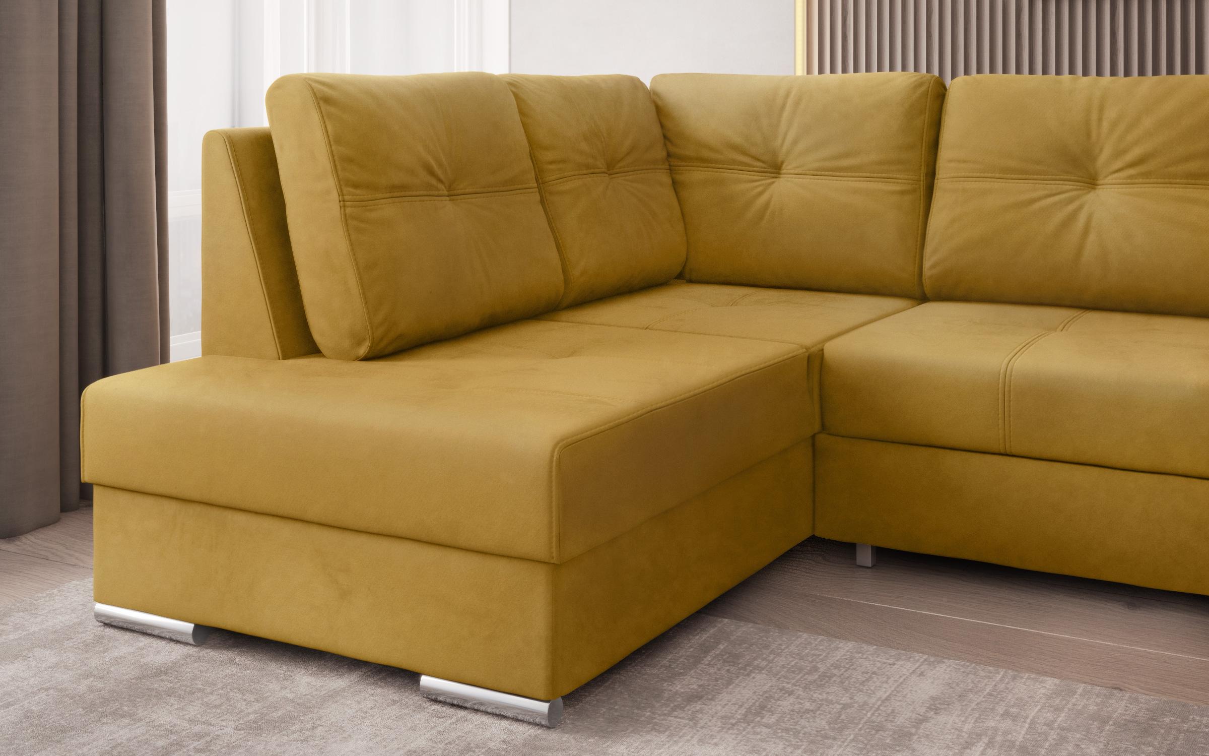 Γωνιακός καναπές Masimo, κίτρινο  4
