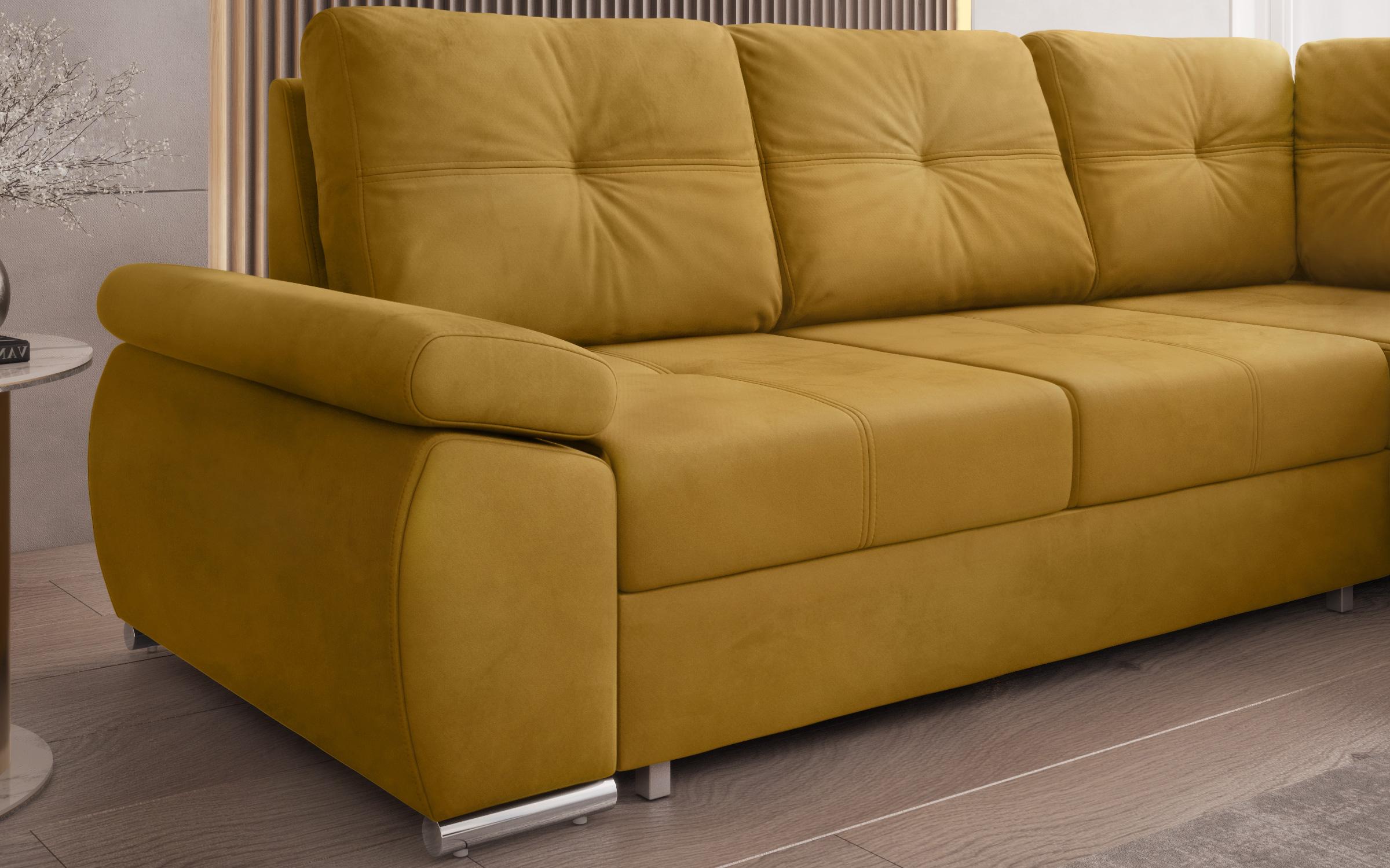 Γωνιακός καναπές Masimo, κίτρινο  3