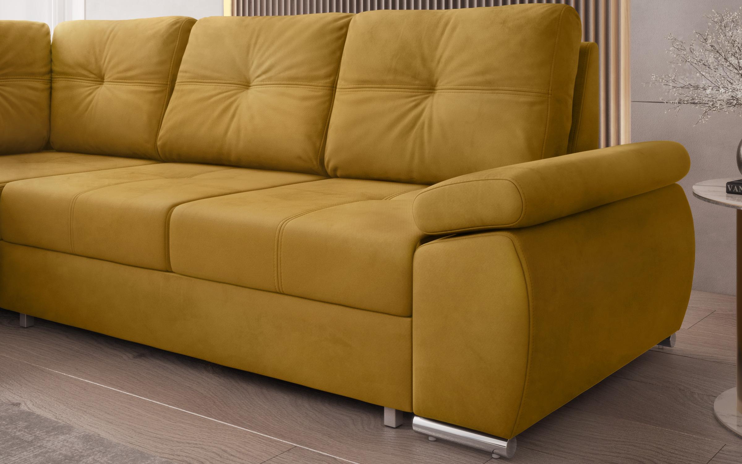 Γωνιακός καναπές Masimo, κίτρινο  3