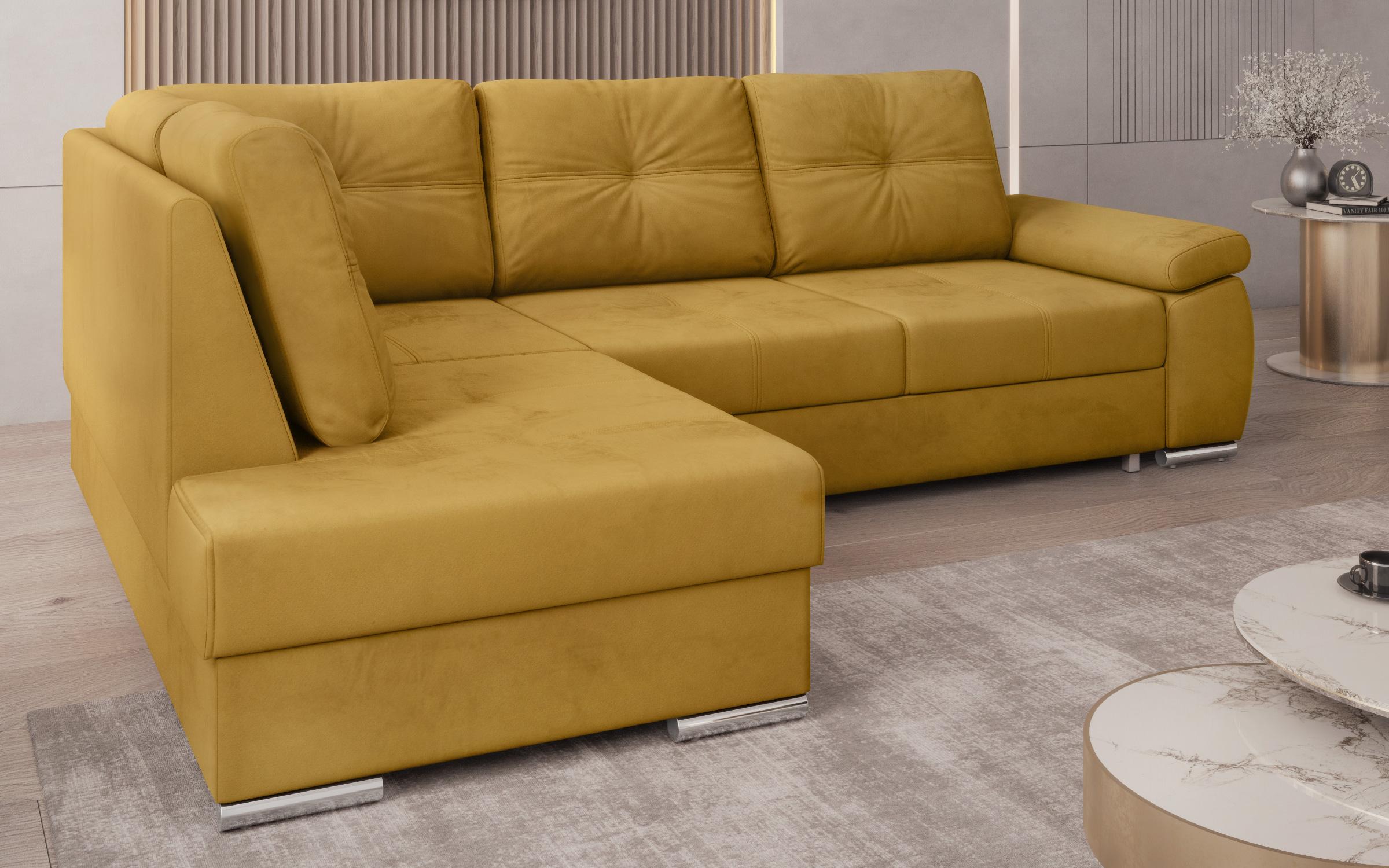 Γωνιακός καναπές Masimo, κίτρινο  5
