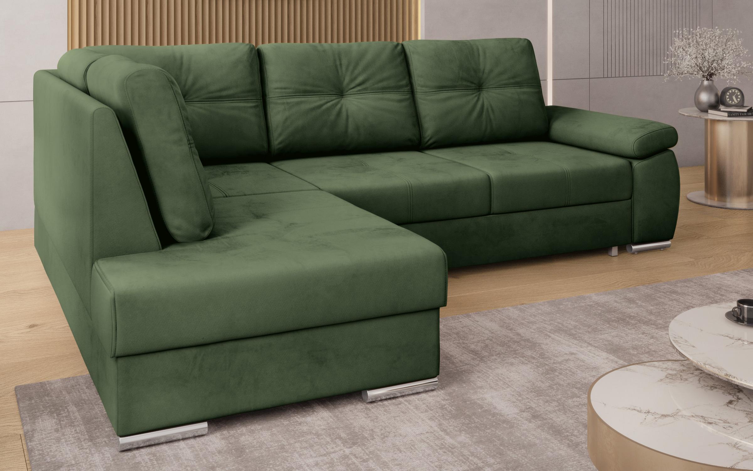 Γωνιακός καναπές Masimo, σκούρο πράσινο  8