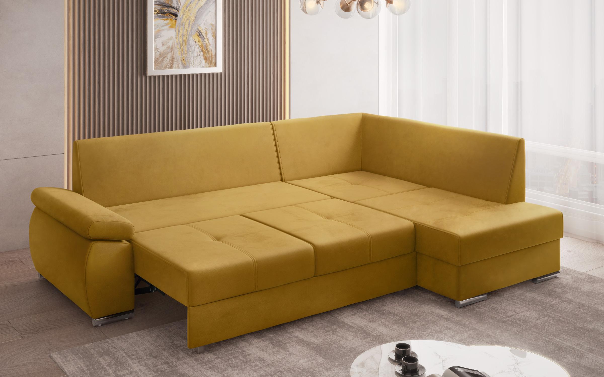 Γωνιακός καναπές Masimo, κίτρινο  10
