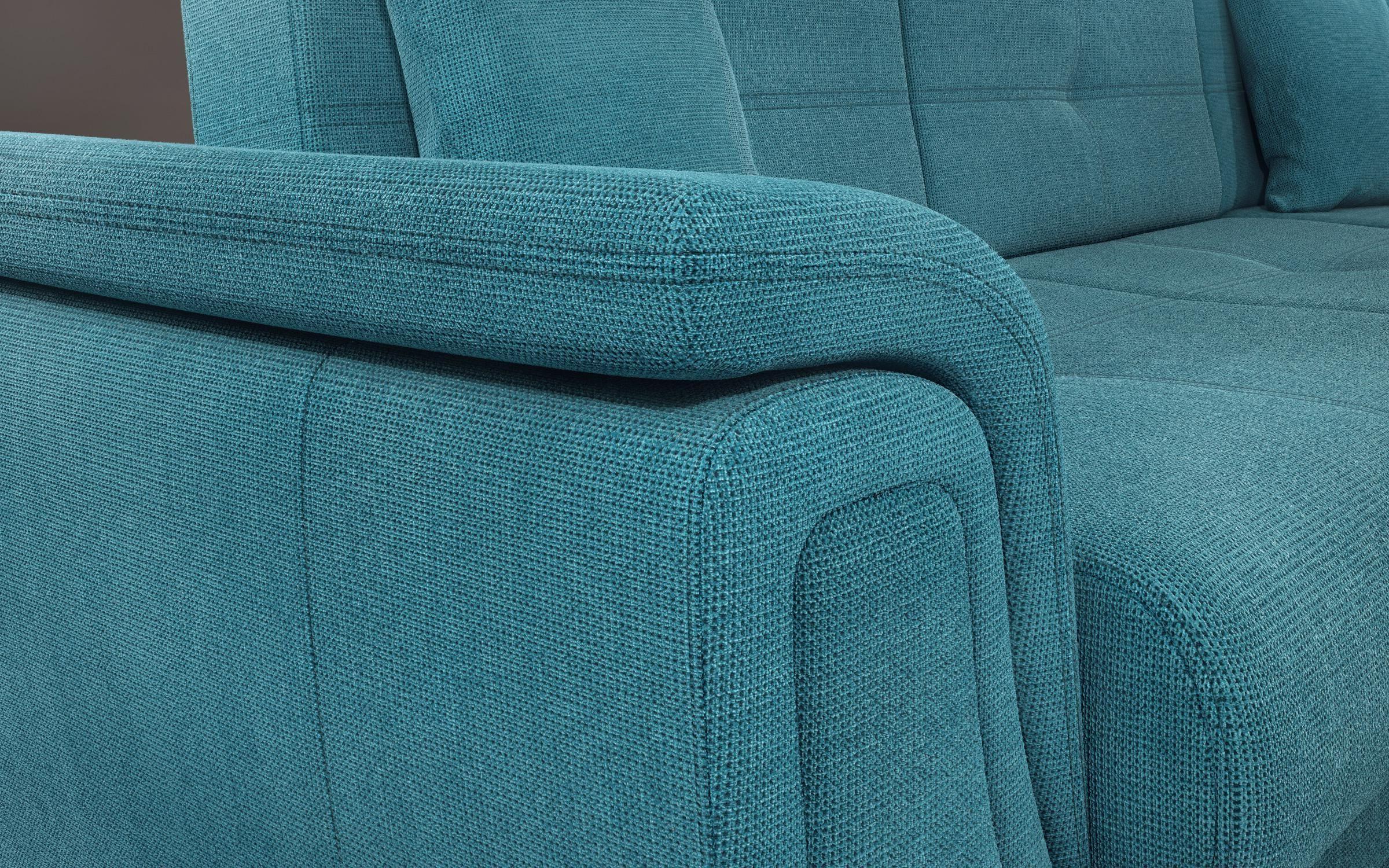 Γωνιακός καναπές Princes Premium με μηχανισμός κλικ κλακ, μπλε  5