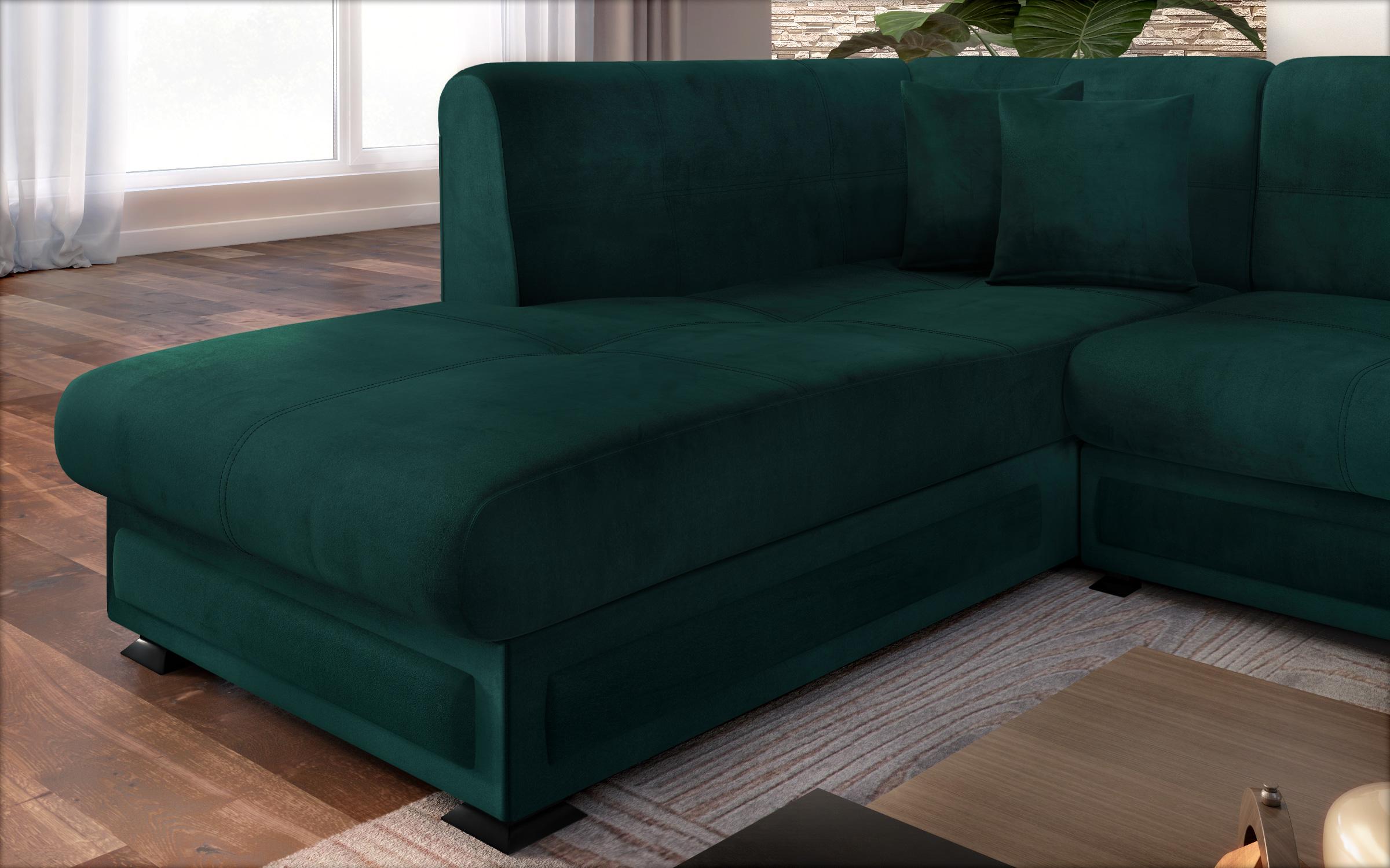 Γωνιακός καναπές  Princes ΙΙ, πράσινο  6