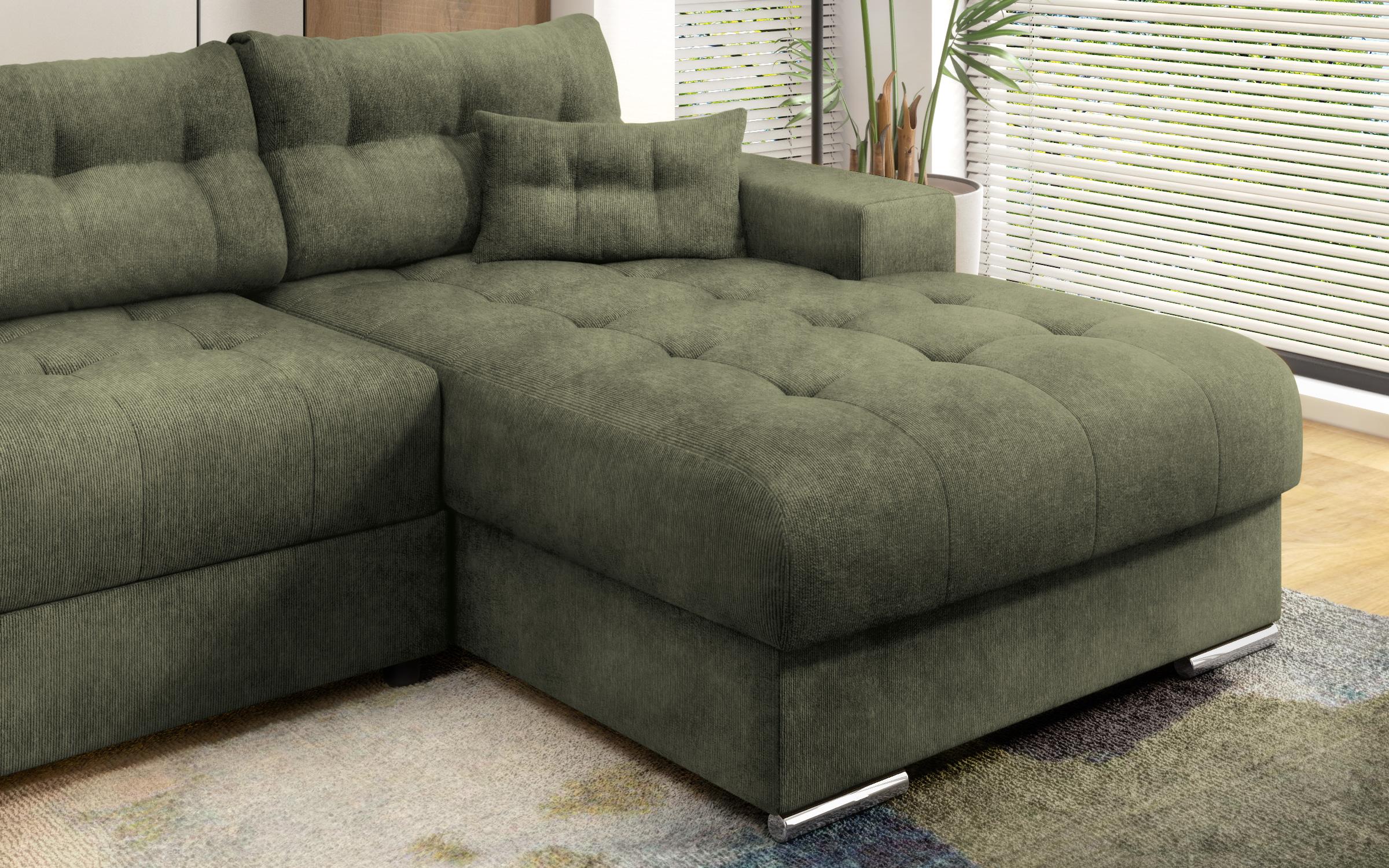 Γωνιακός καναπές Sander, πράσινο  7