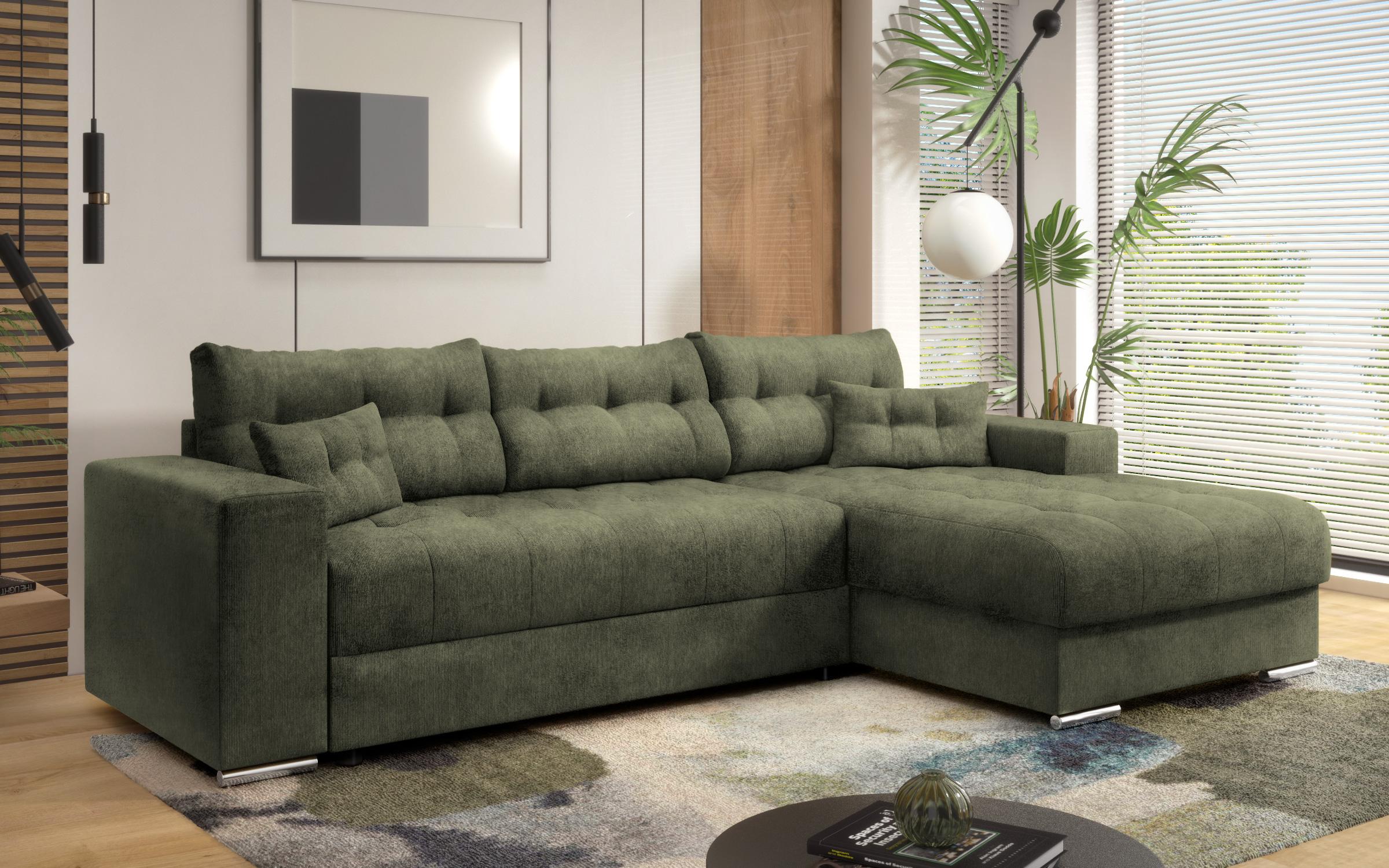 Γωνιακός καναπές Sander, πράσινο  3