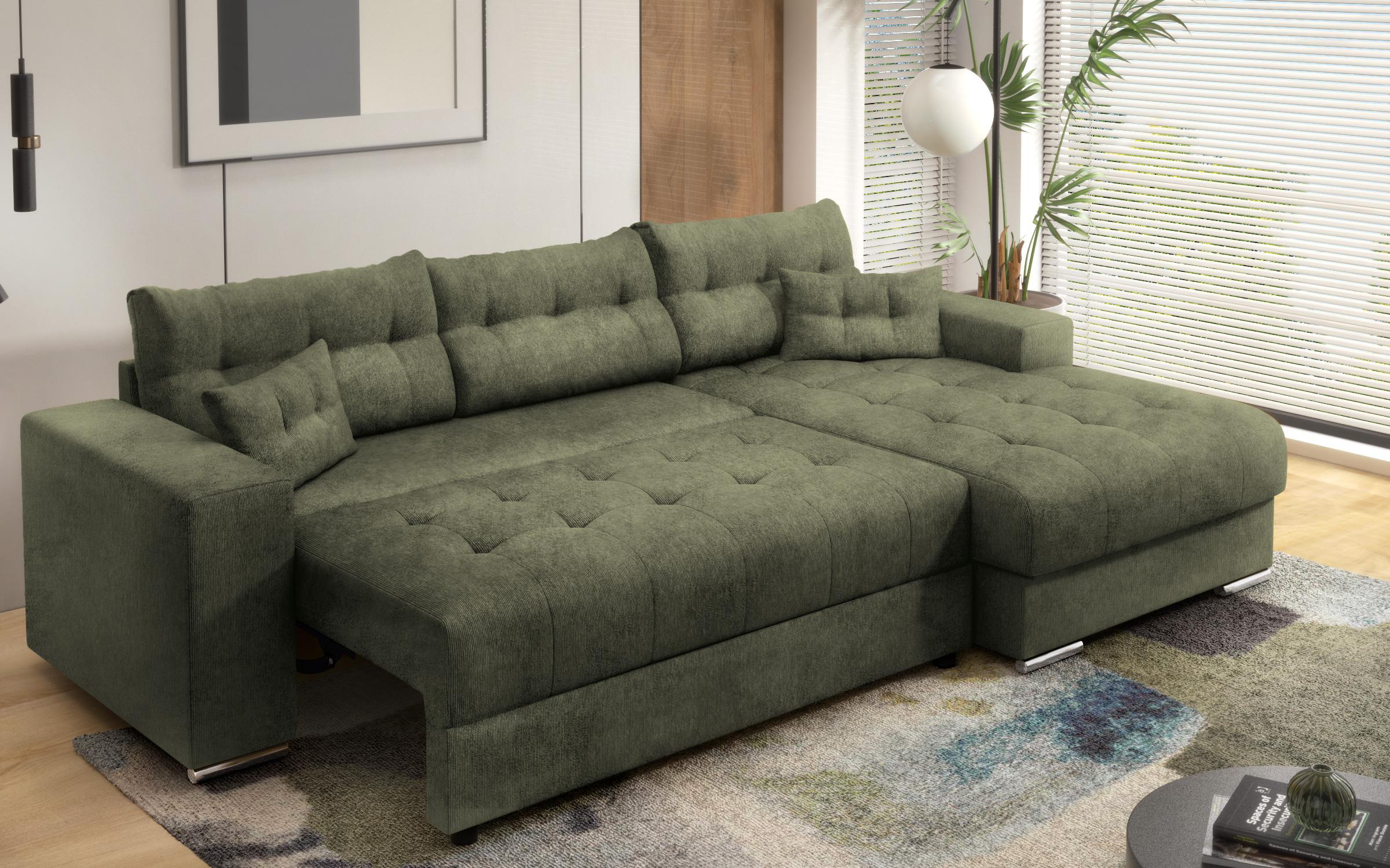 Γωνιακός καναπές Sander, πράσινο  5