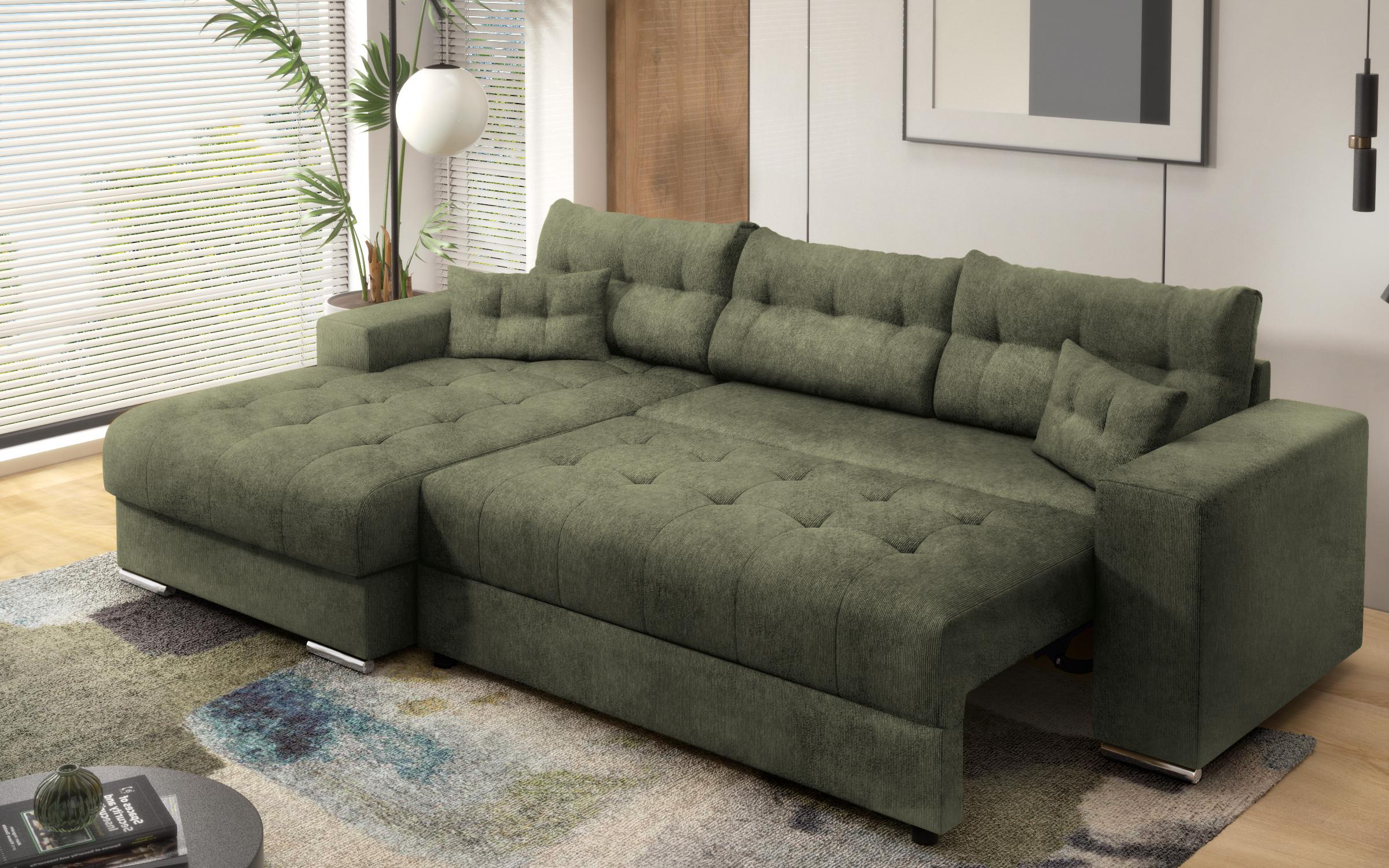 Γωνιακός καναπές Sander, πράσινο  6