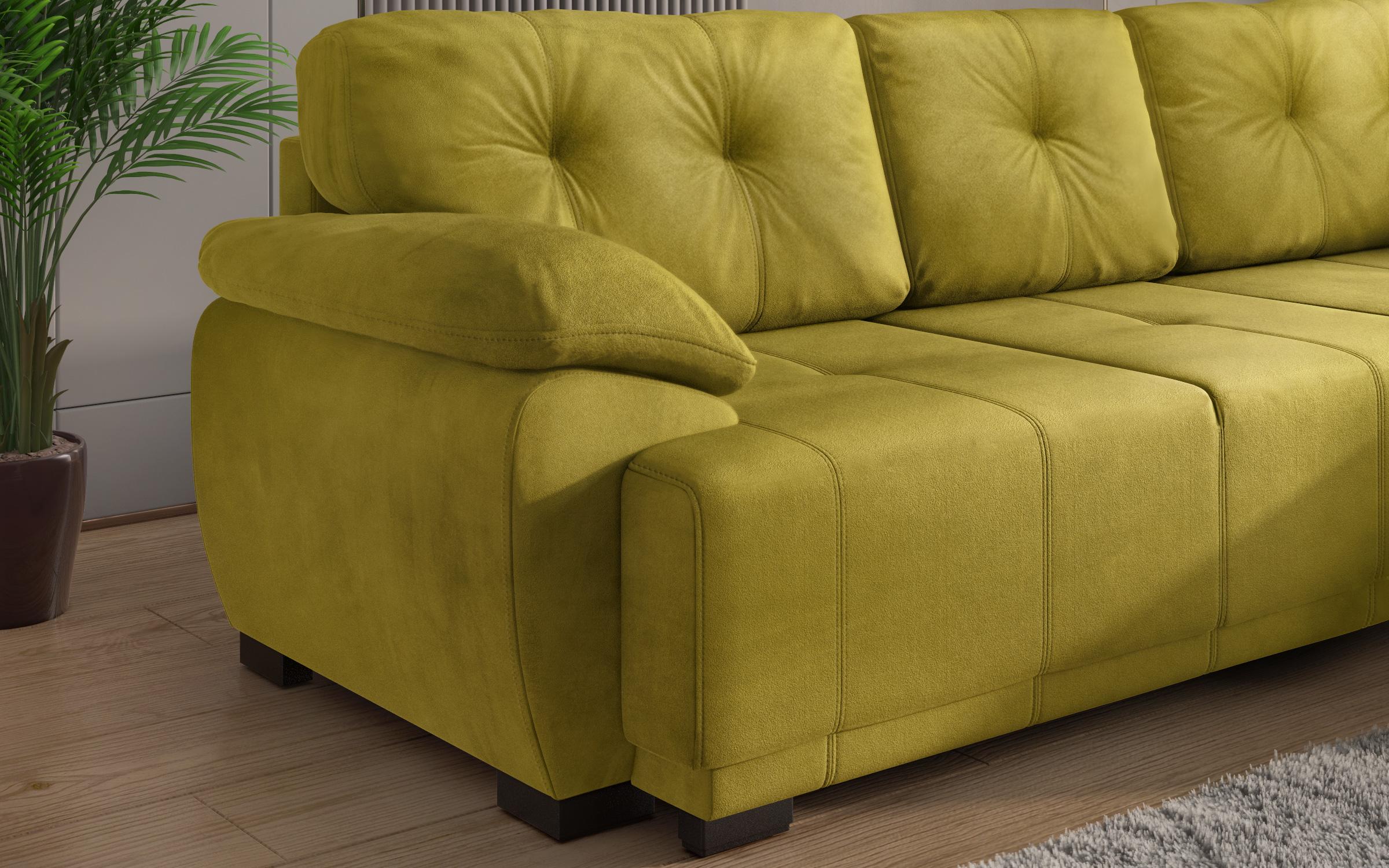 Γωνιακός καναπές Sorento, κίτρινο  4