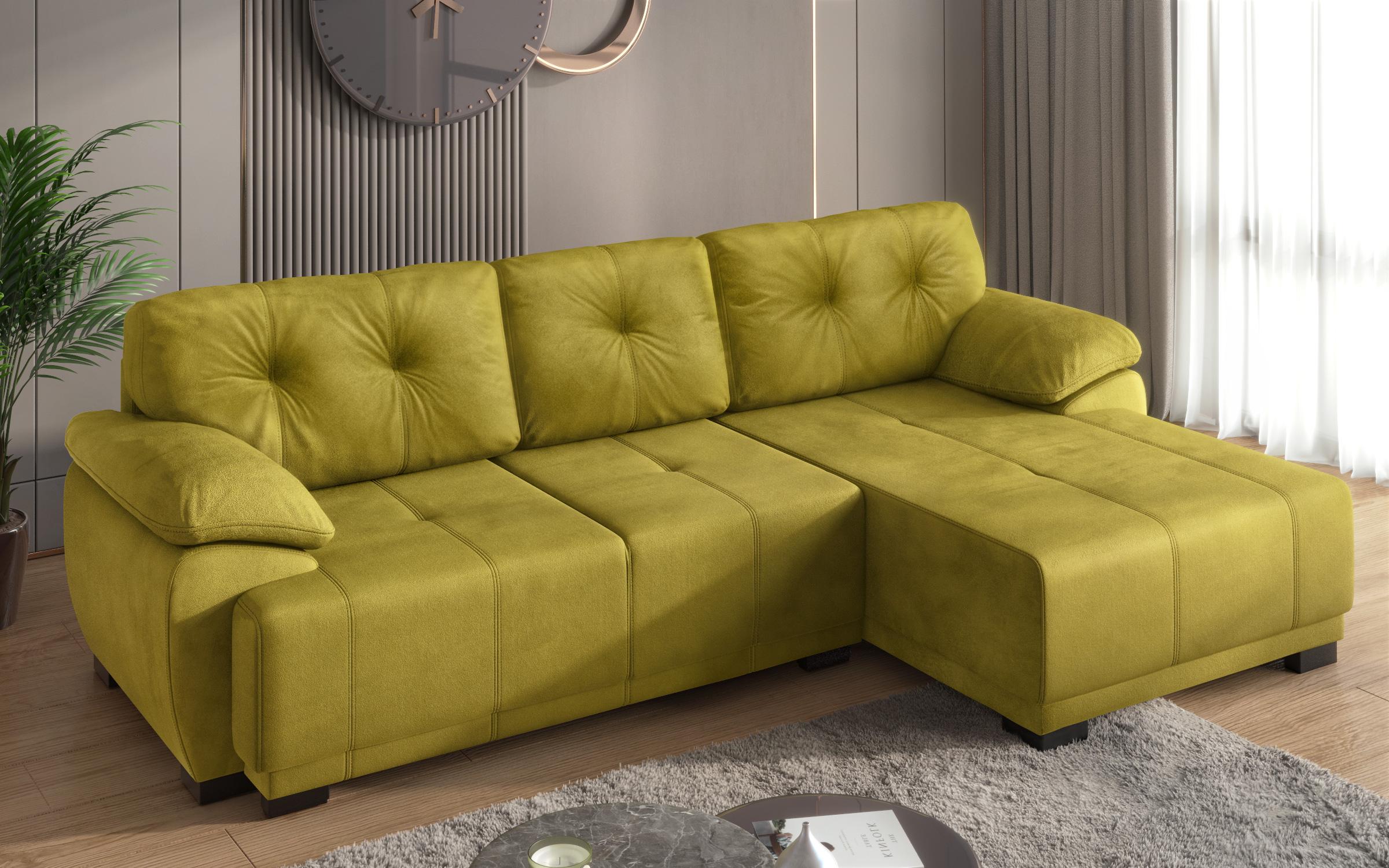 Γωνιακός καναπές Sorento, κίτρινο  2
