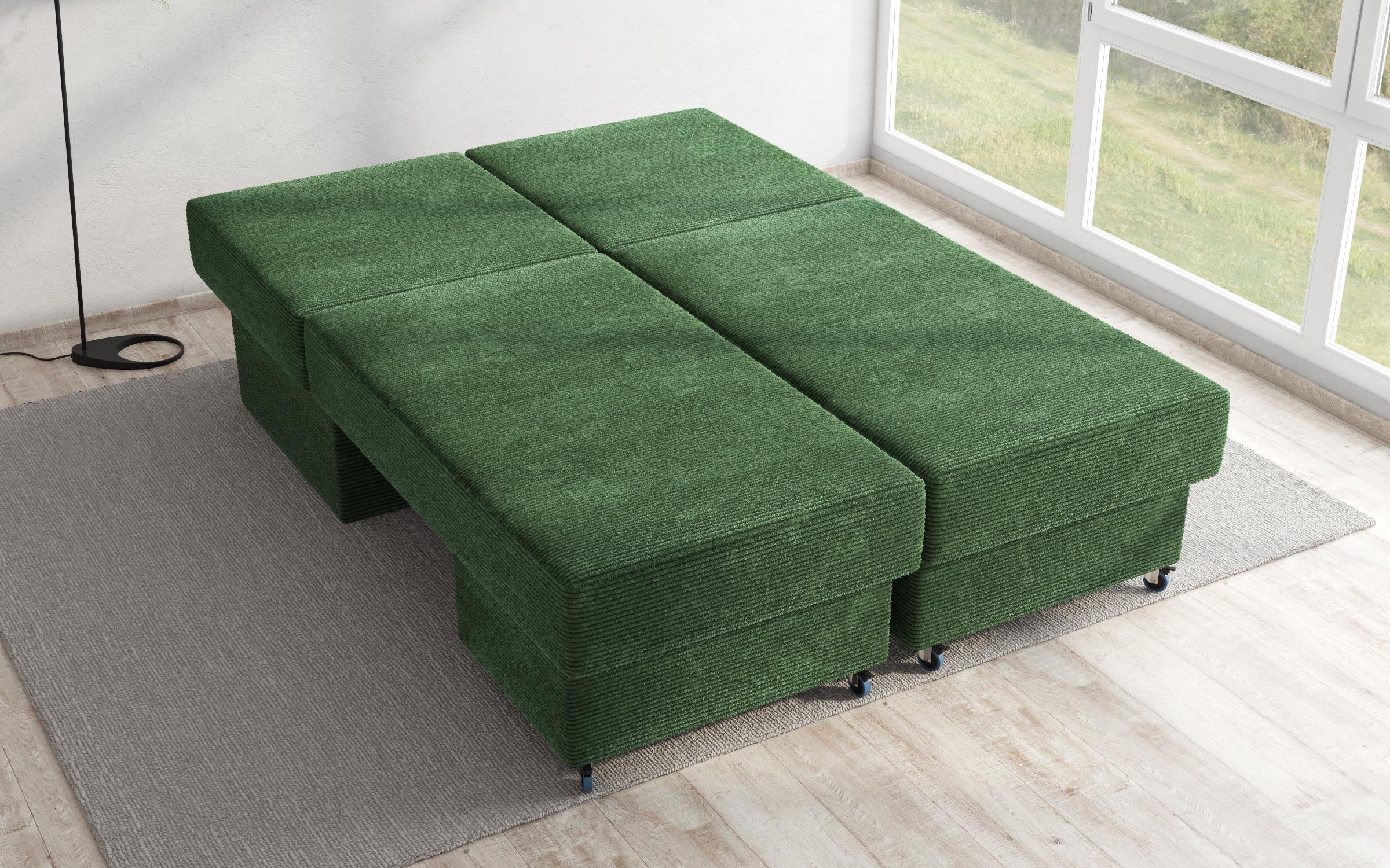 Γωνιακός καναπές Boni, πράσινο  8