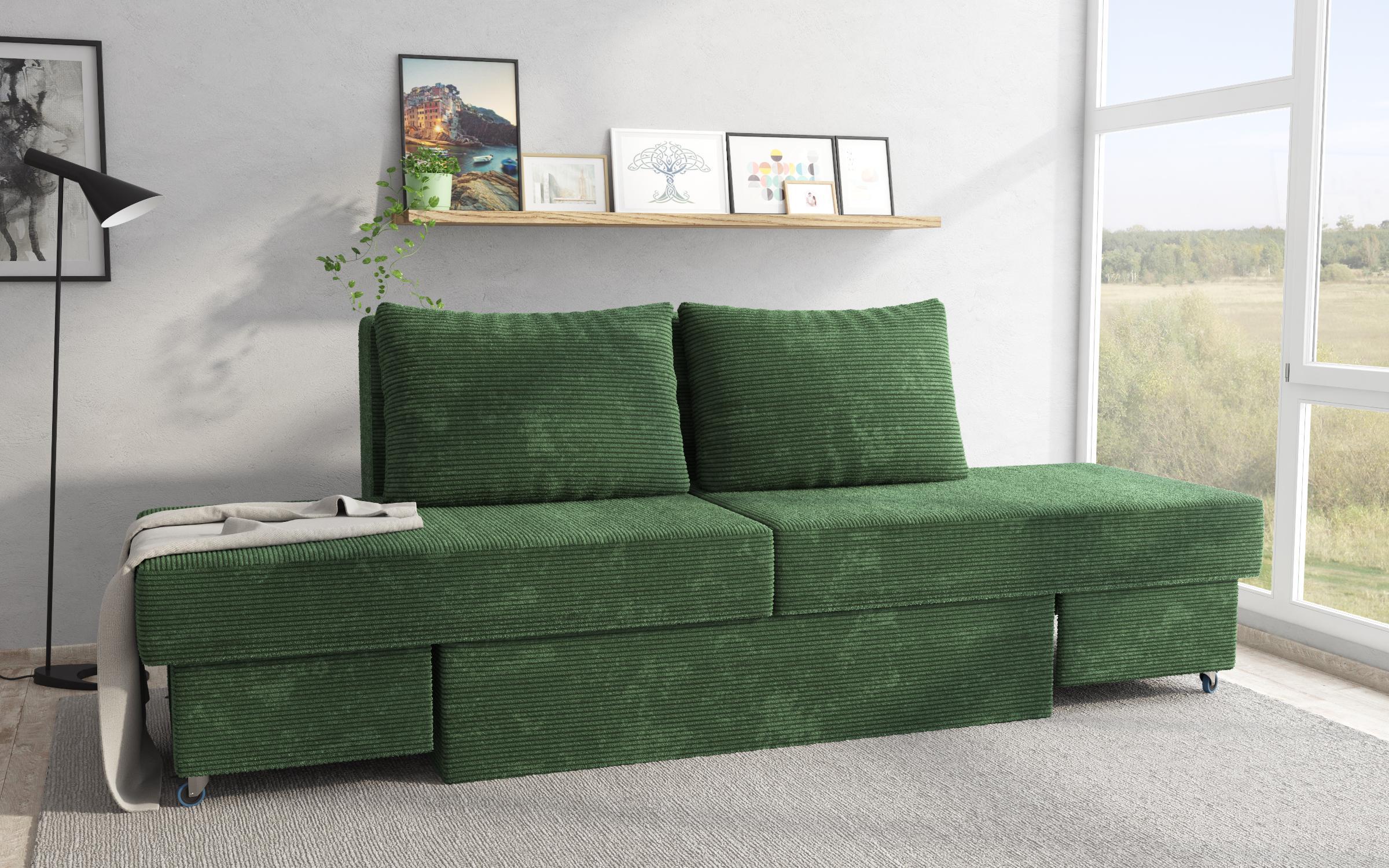 Γωνιακός καναπές Boni, πράσινο  4