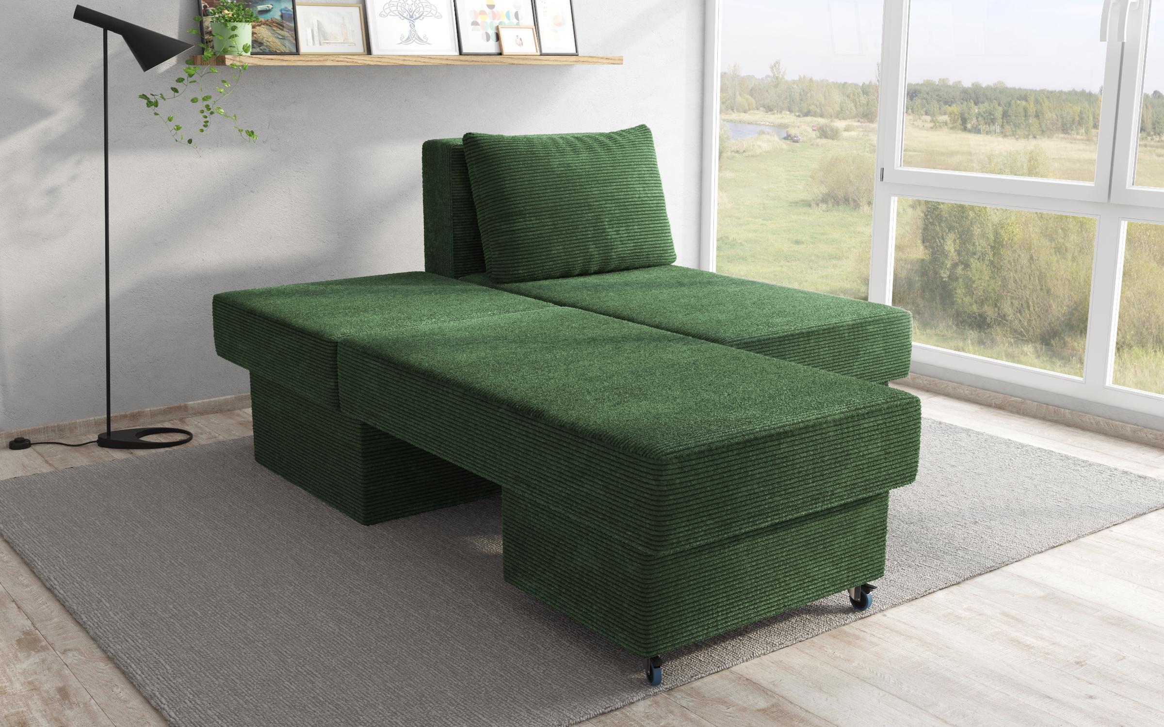 Γωνιακός καναπές Boni, πράσινο  9