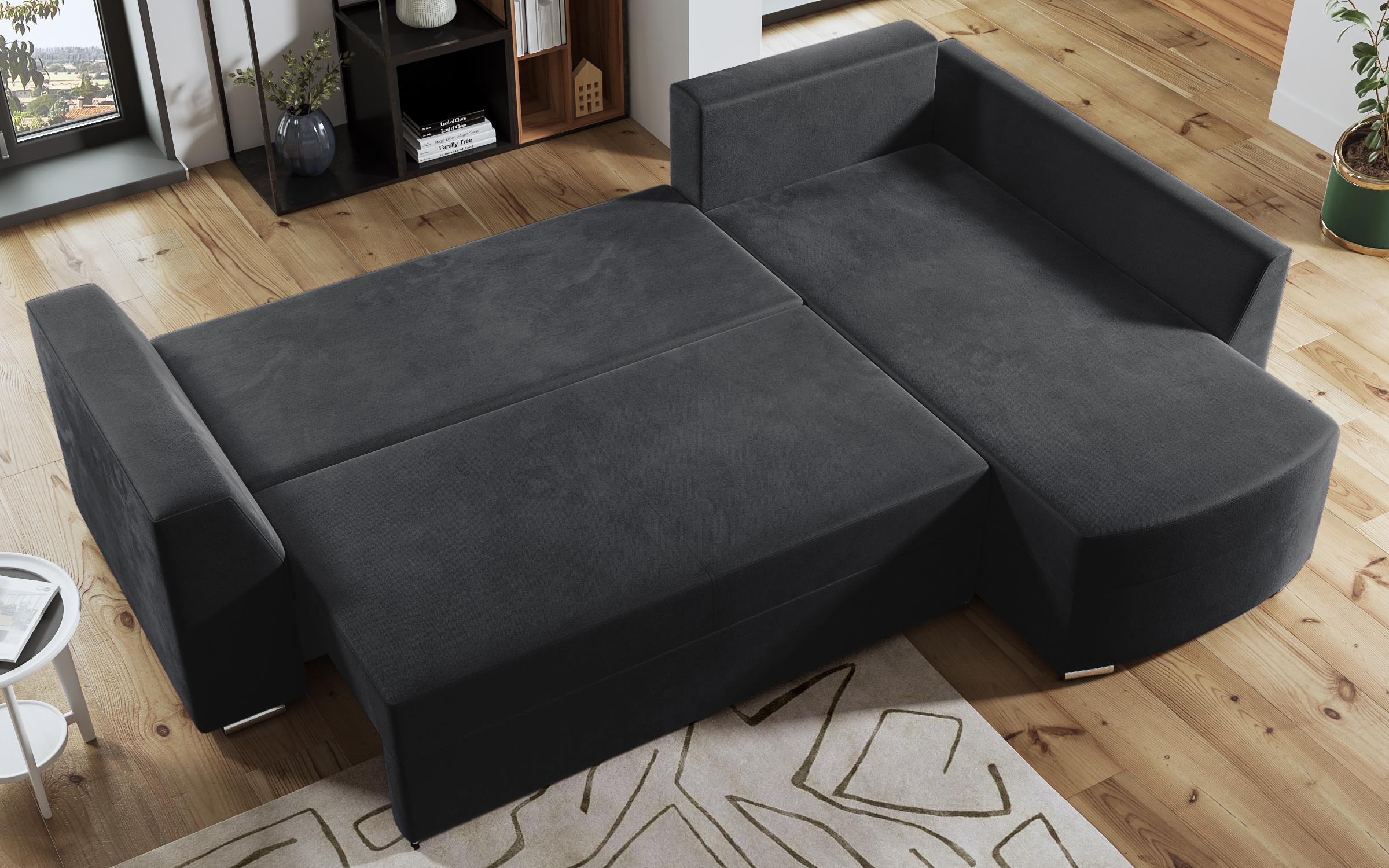 Γωνιακός καναπές Dublin, σκούρο γκρι + γκρι  8