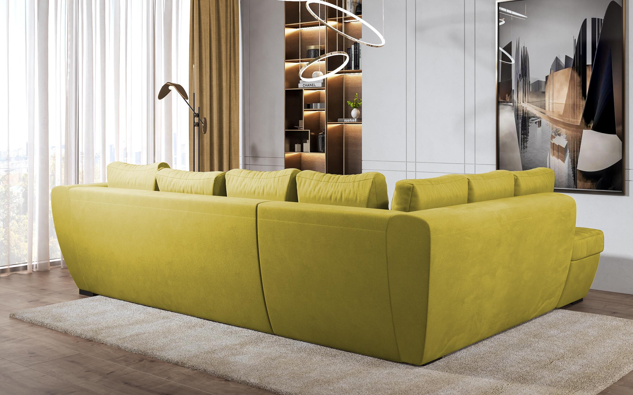 Γωνιακός καναπές  Las Vegas Premium, κίτρινο  7