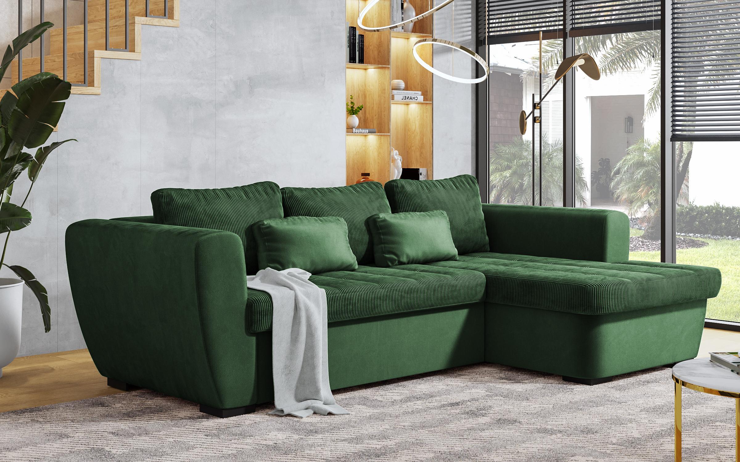 Γωνιακός καναπές Las Vegas S Premium, πράσινο  3