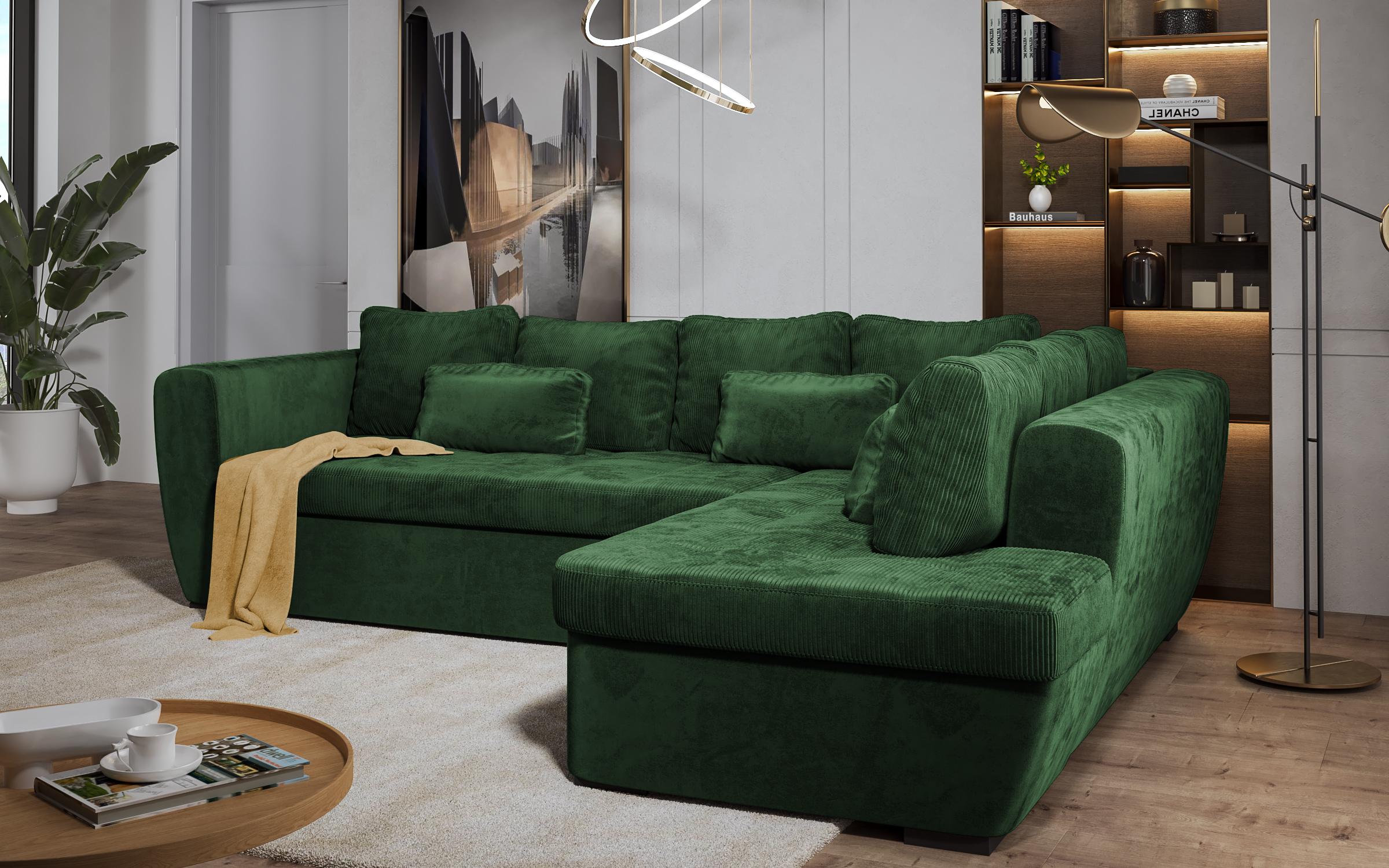 Γωνιακός καναπές  Las Vegas Premium, πράσινο  4