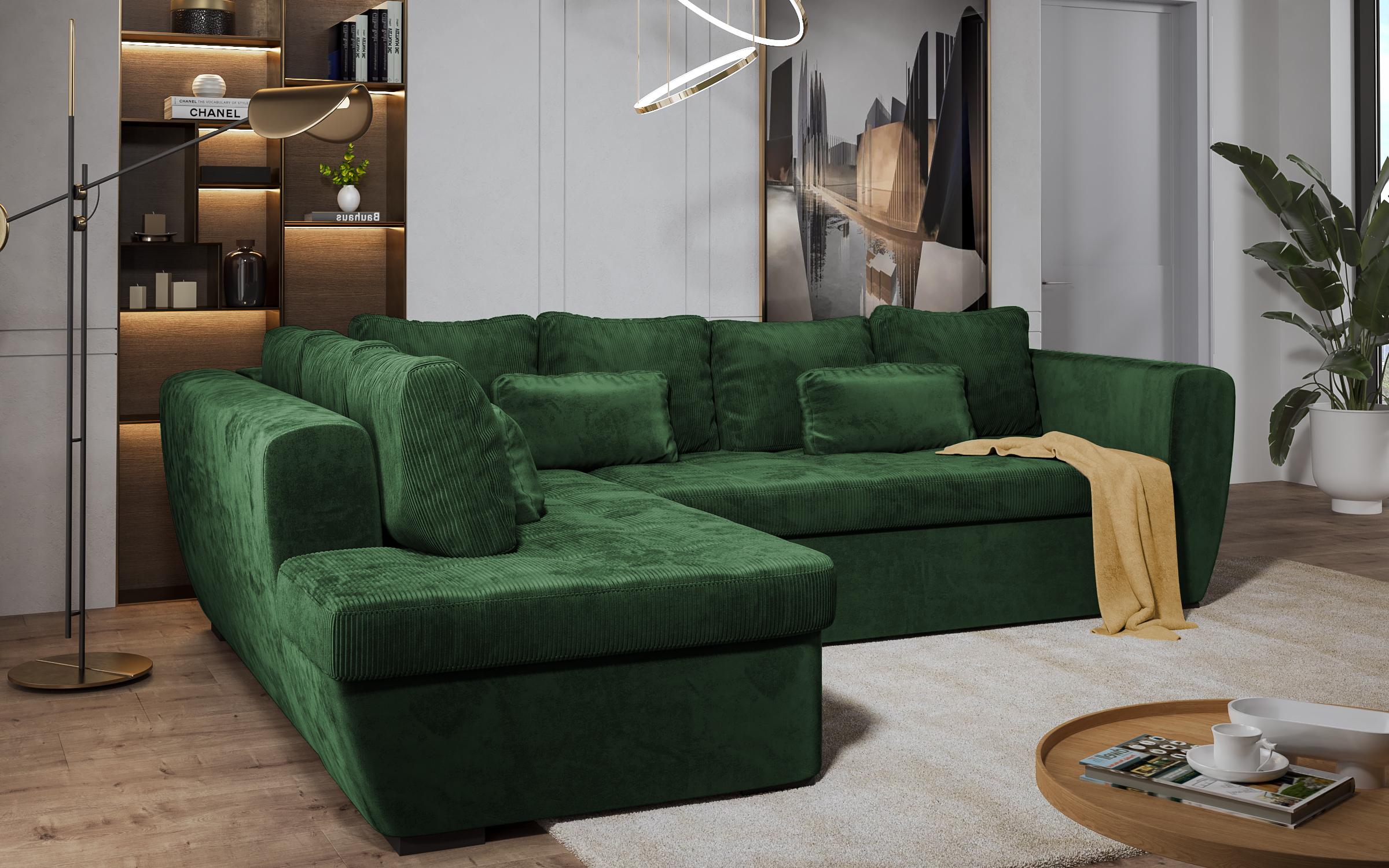 Γωνιακός καναπές  Las Vegas Premium, πράσινο  4