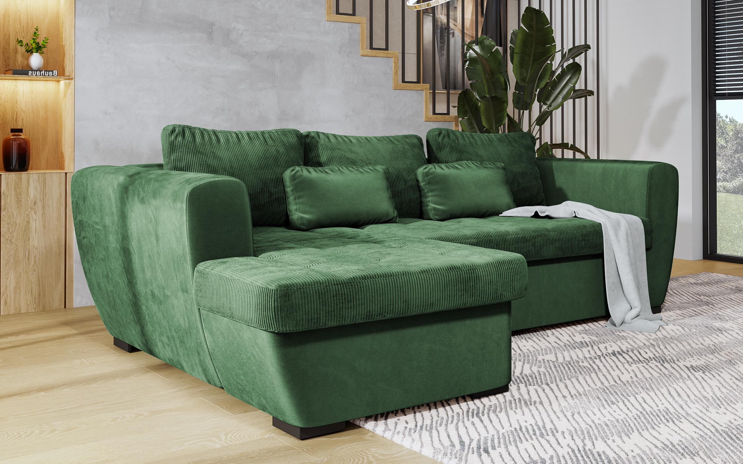 Γωνιακός καναπές Las Vegas S Premium, πράσινο  4