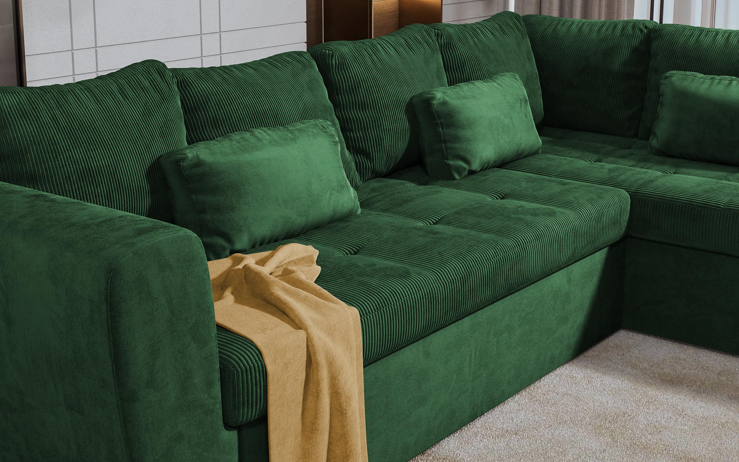Γωνιακός καναπές  Las Vegas Premium, πράσινο  5