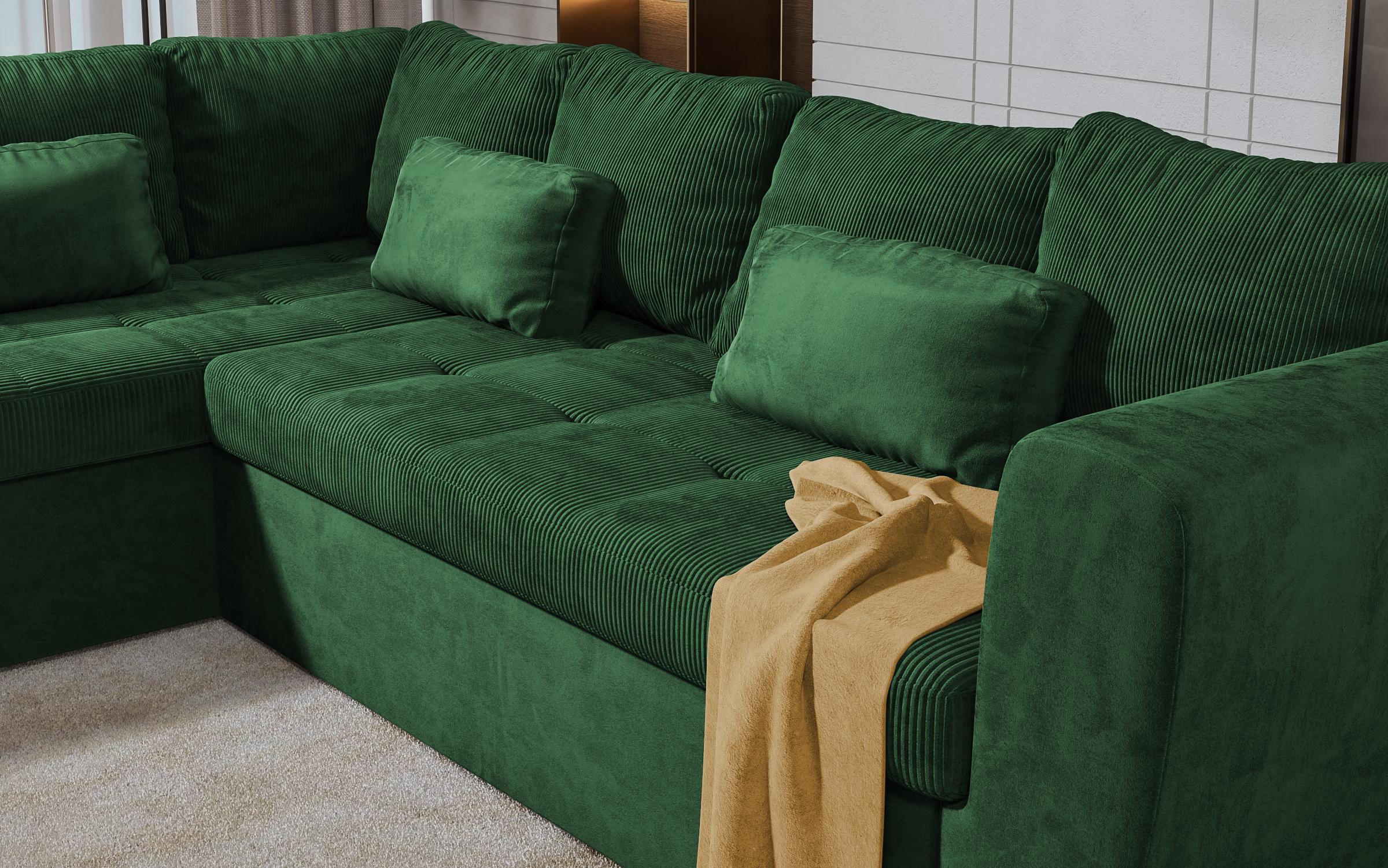 Γωνιακός καναπές  Las Vegas Premium, πράσινο  5
