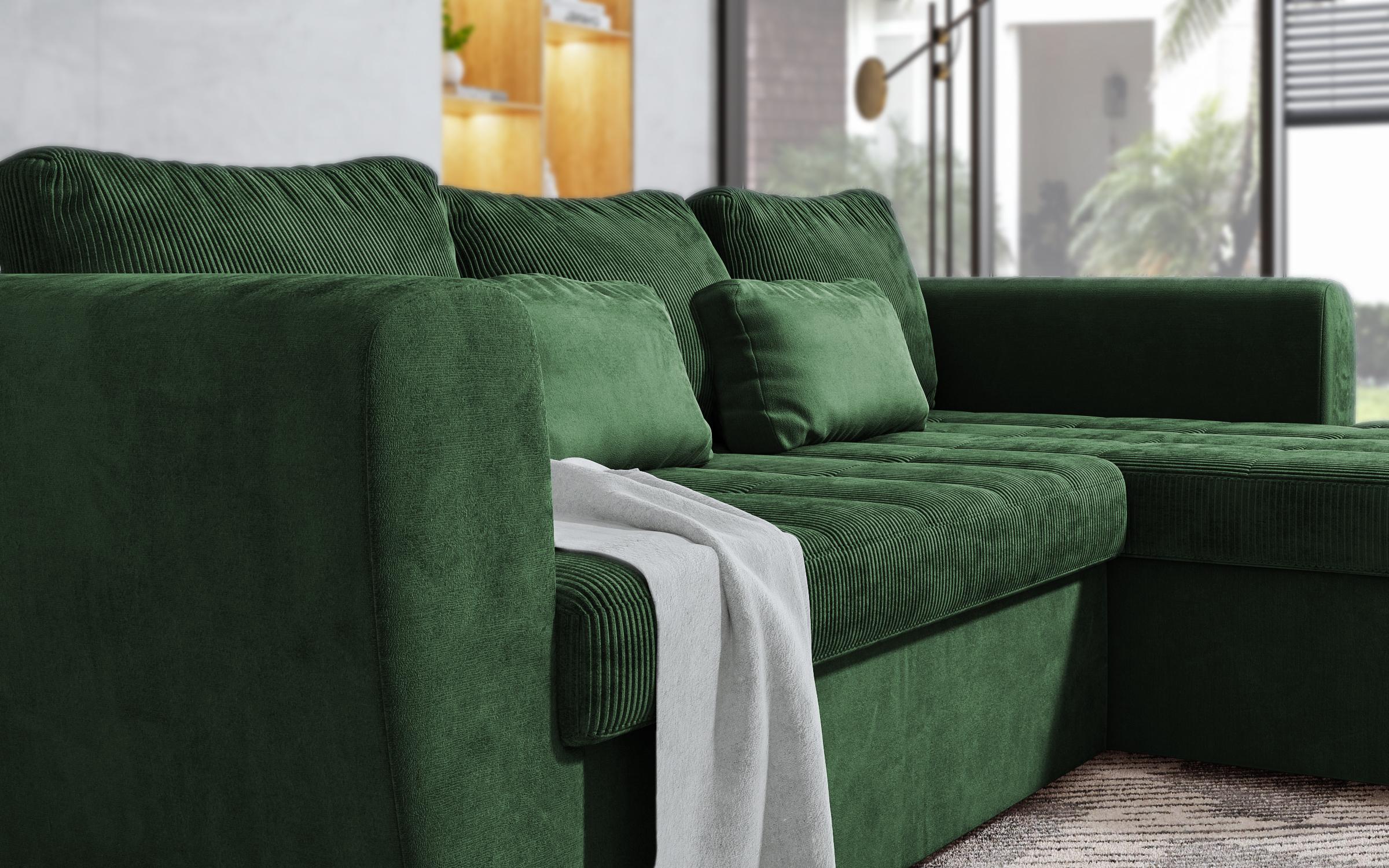 Γωνιακός καναπές Las Vegas S Premium, πράσινο  6