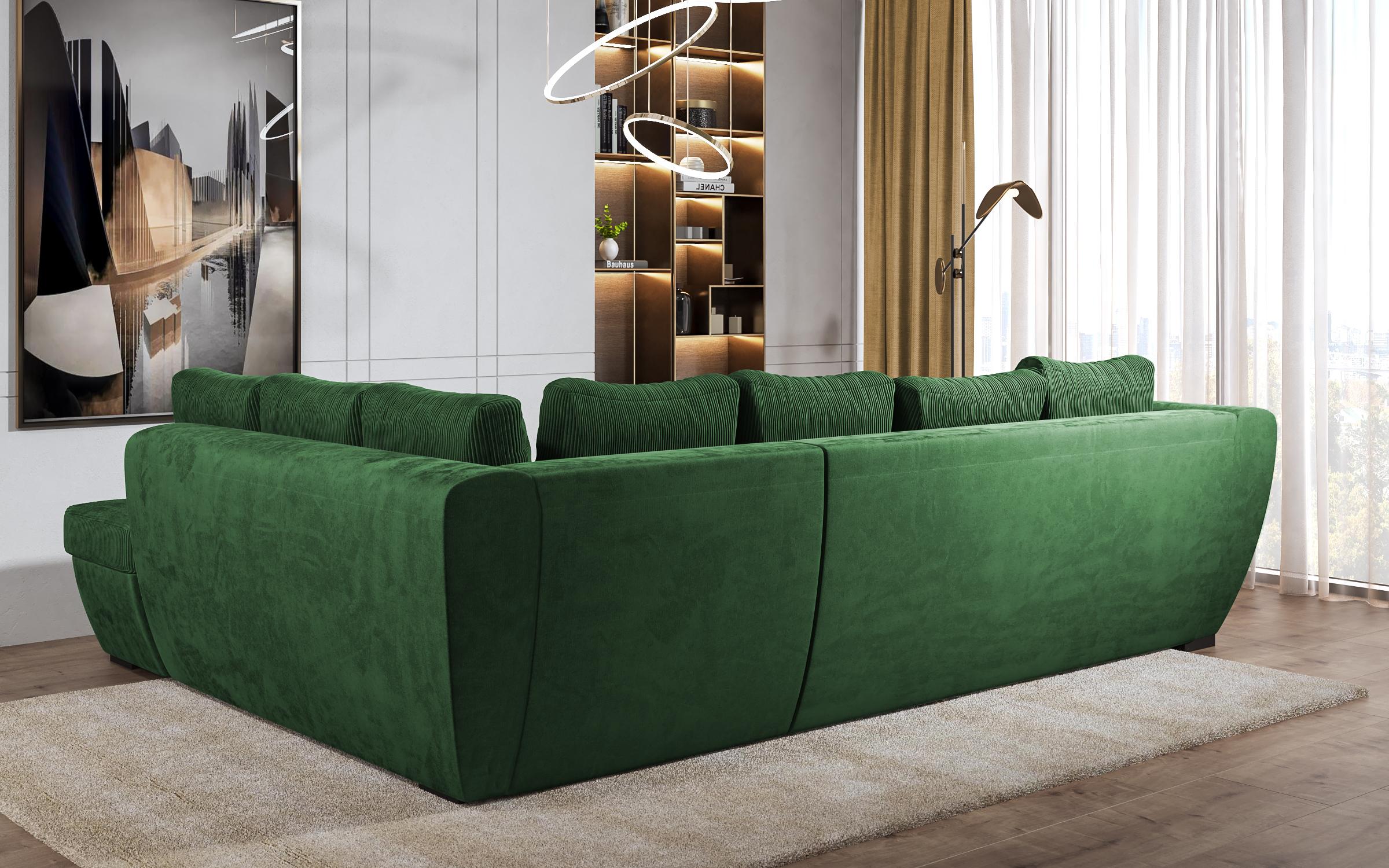 Γωνιακός καναπές  Las Vegas Premium, πράσινο  7