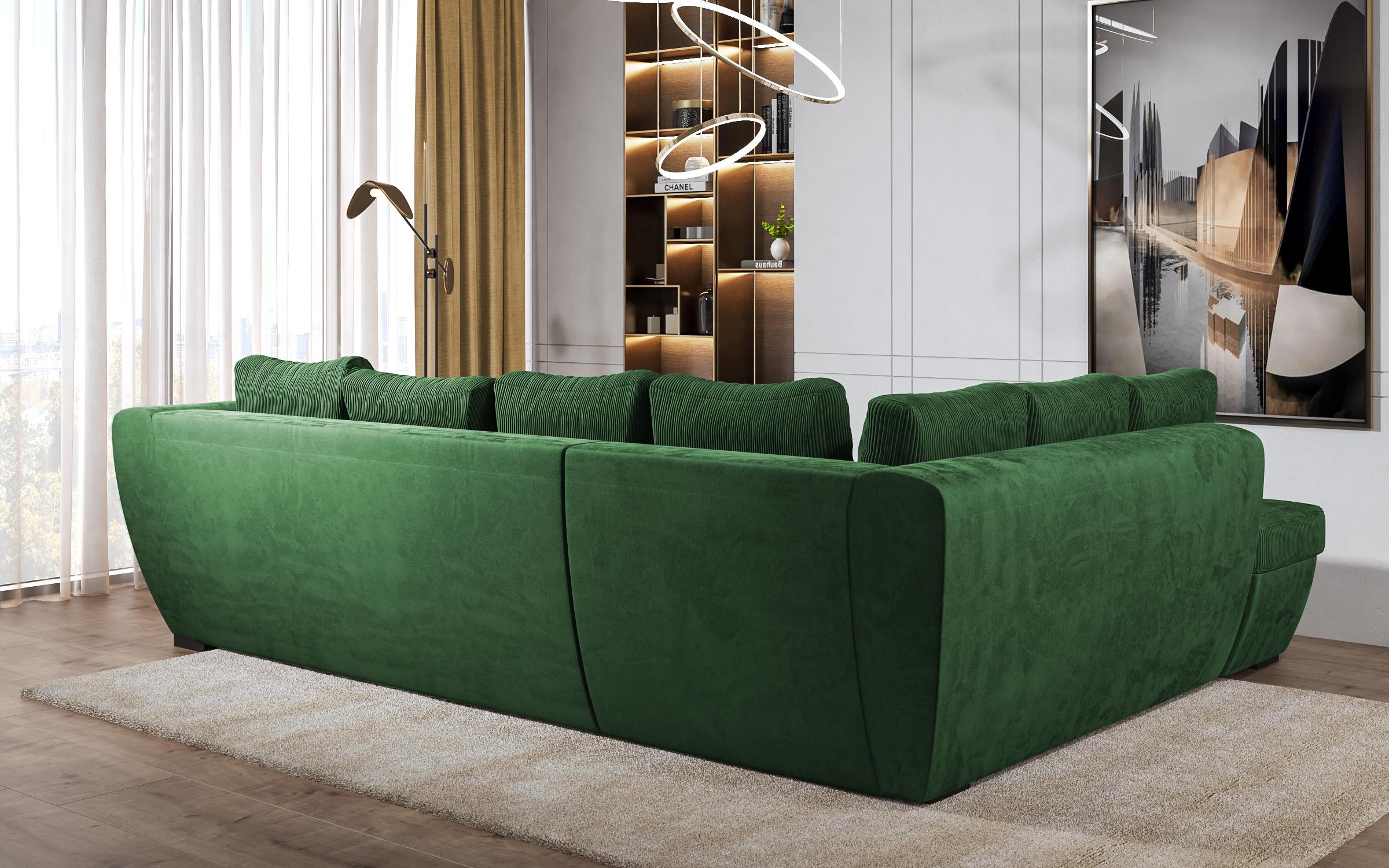 Γωνιακός καναπές  Las Vegas Premium, πράσινο  7