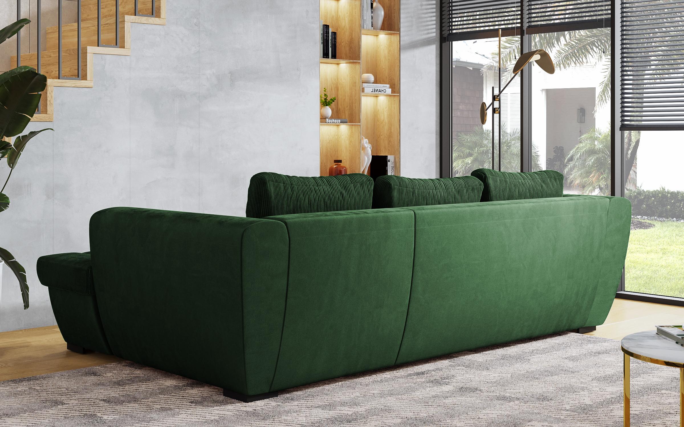Γωνιακός καναπές Las Vegas S Premium, πράσινο  7