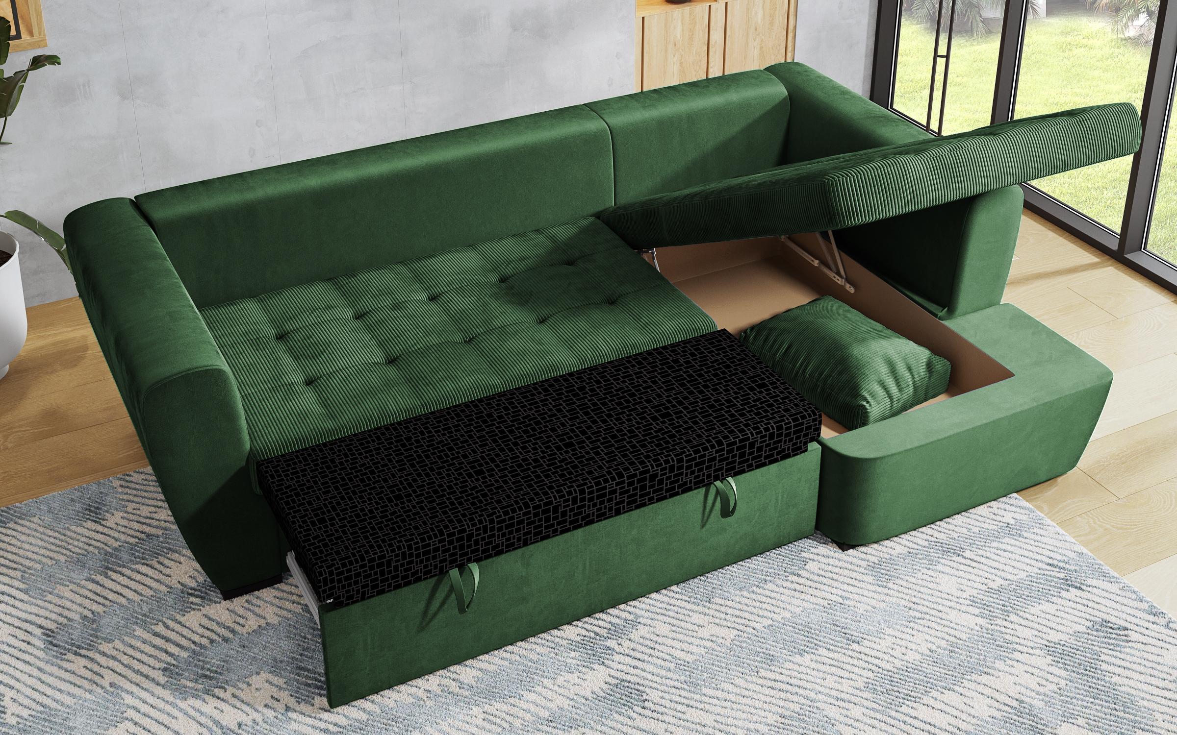 Γωνιακός καναπές Las Vegas S Premium, πράσινο  8