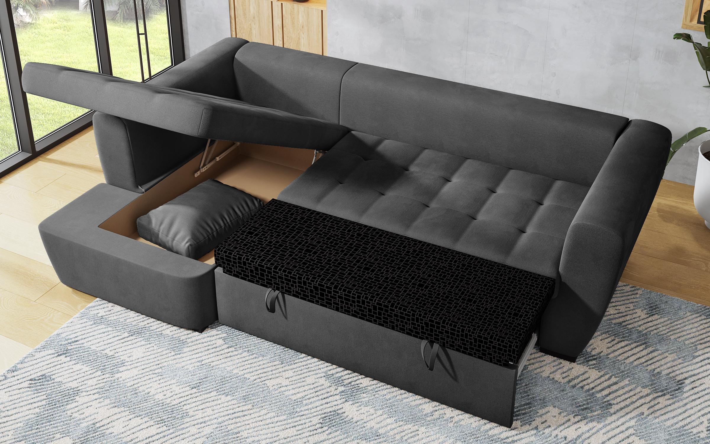 Γωνιακός καναπές Las Vegas S Premium, σκούρο γκρί  8