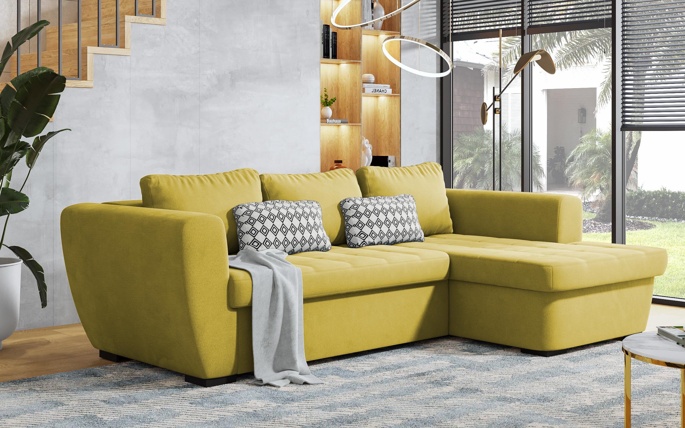 Γωνιακός καναπές  Las Vegas S Premium, κίτρινο  3
