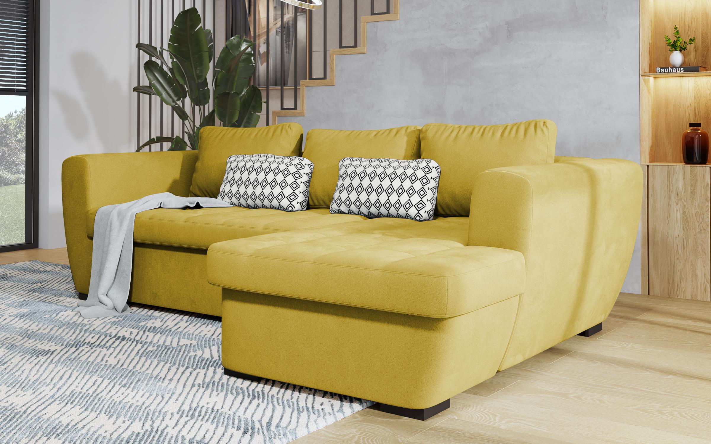 Γωνιακός καναπές  Las Vegas S Premium, κίτρινο  4