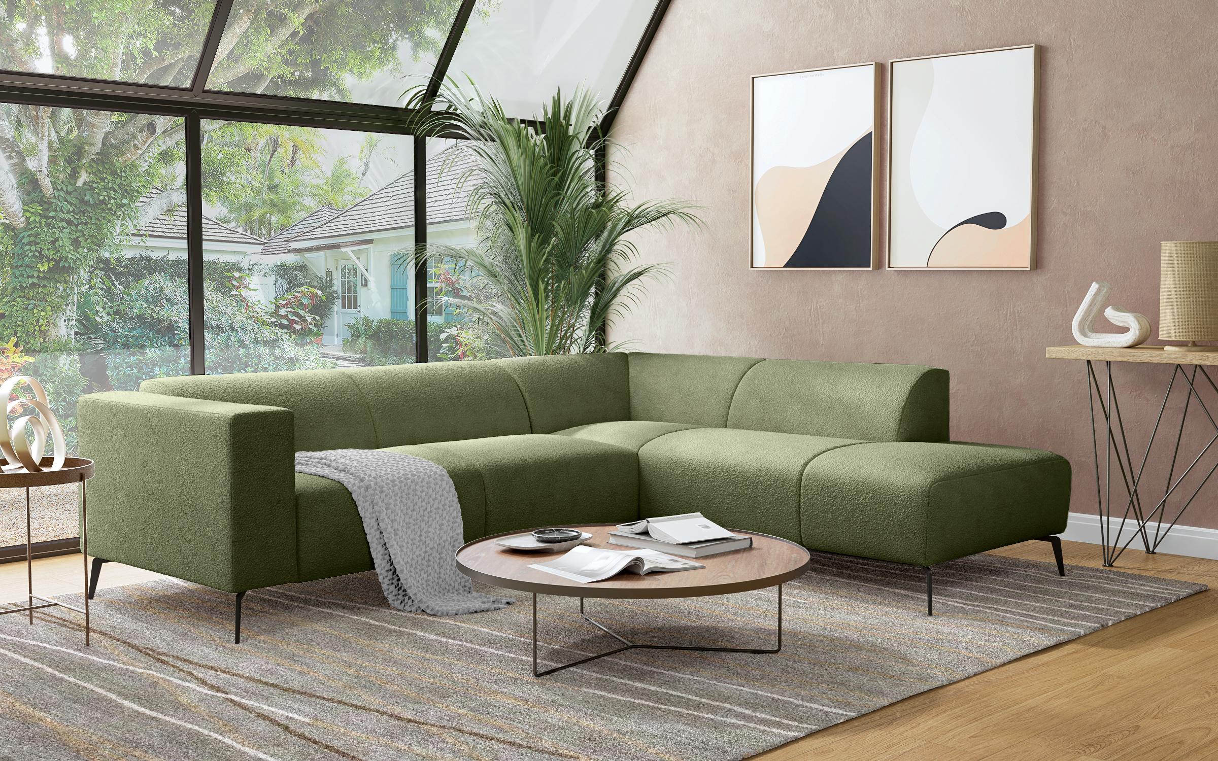 Γωνιακός καναπές Otos, πράσινο  2