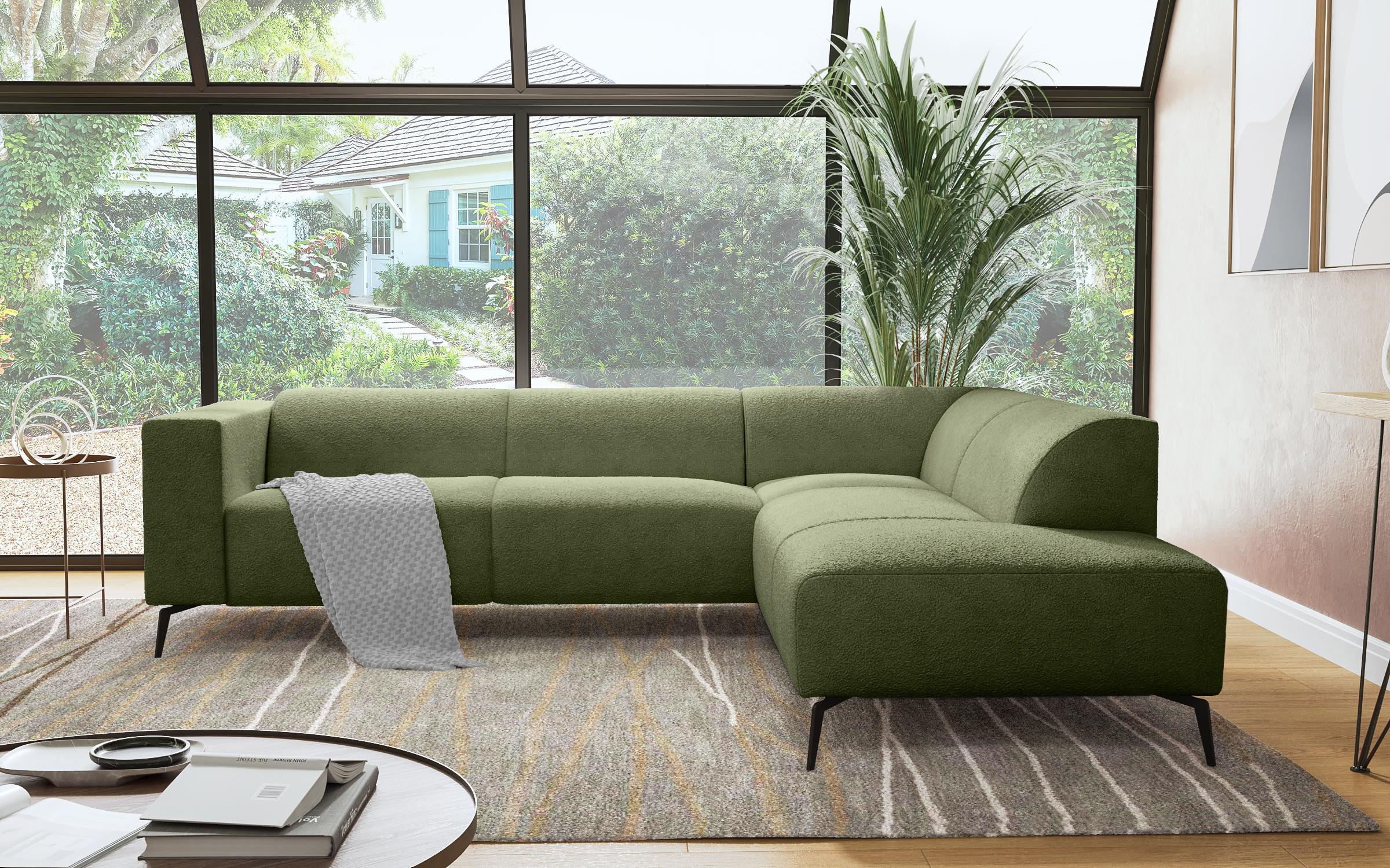 Γωνιακός καναπές Otos, πράσινο  1