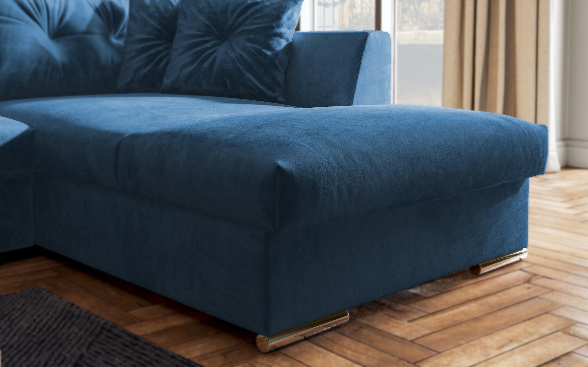 Γωνιακός καναπές Roma, μπλε  8