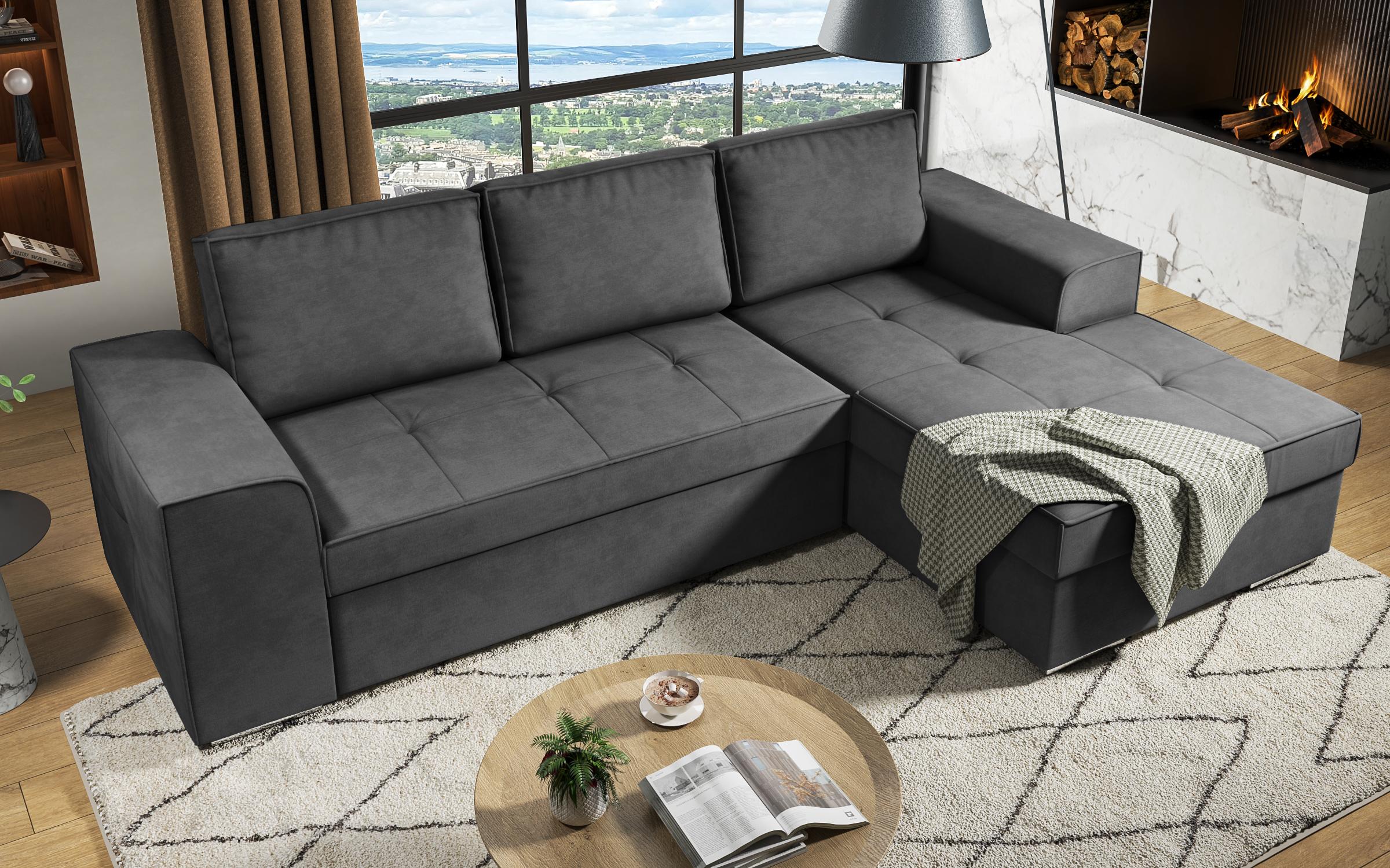 Γωνιακός καναπές Tivoli, γκρι  6
