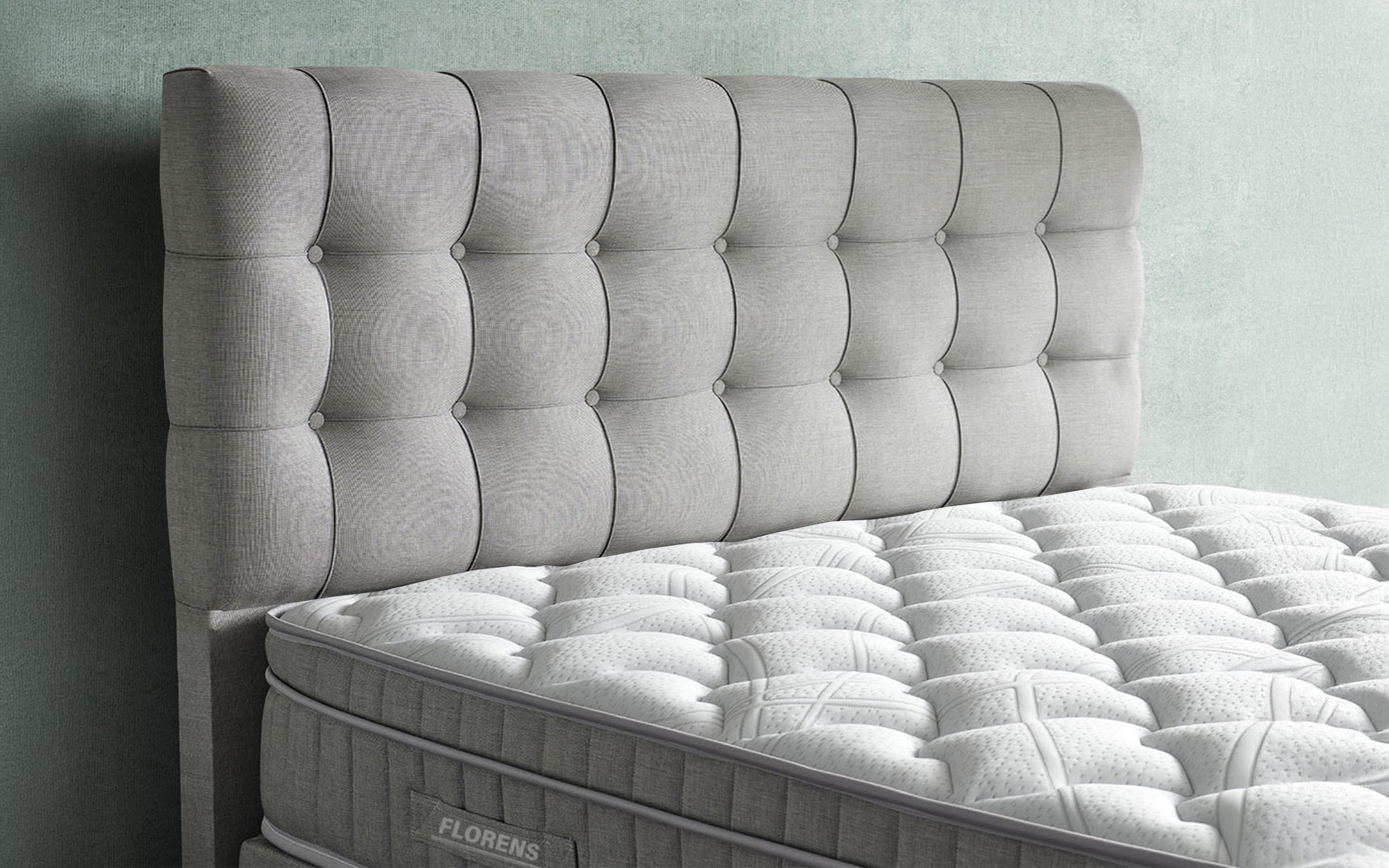 Κρεβάτι Box spring 160/200 Florens + στρώμα, γκρί  5