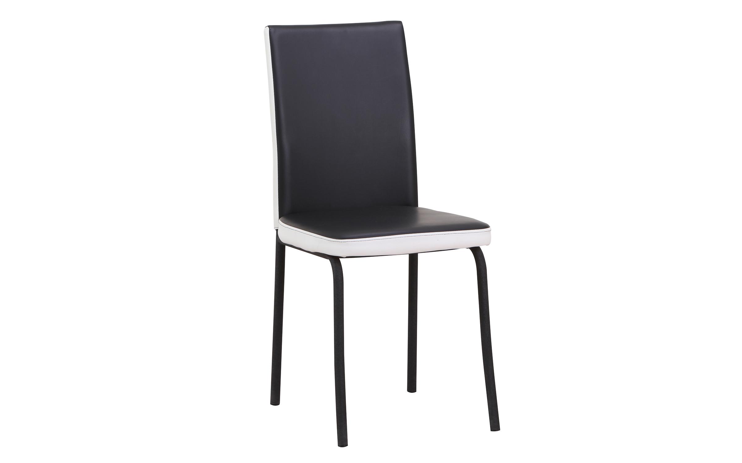 Καρέκλα Salino, μαύρο + λευκό  1
