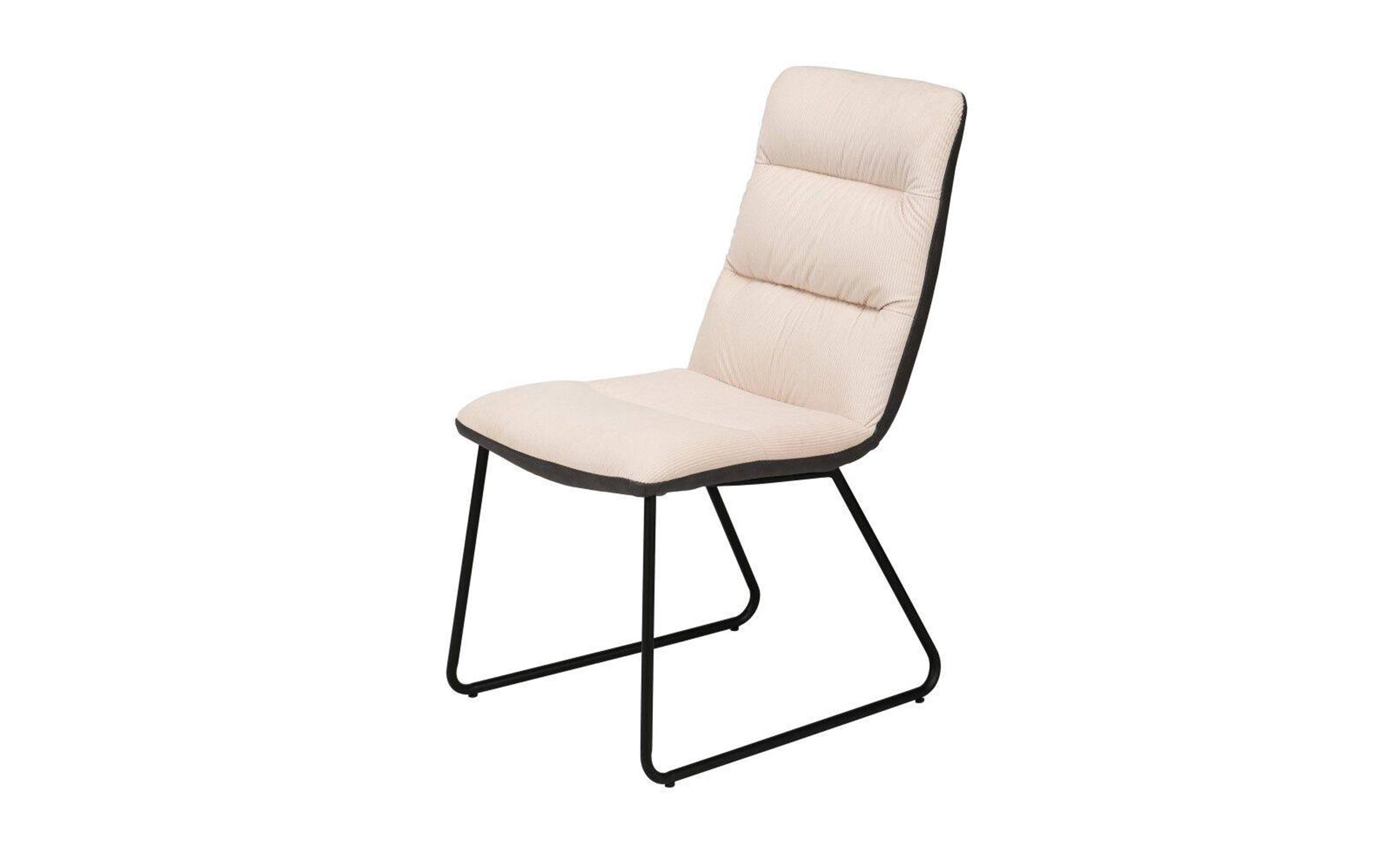 Καρέκλα Beili, κρεμ + σκούρο γκρι  2