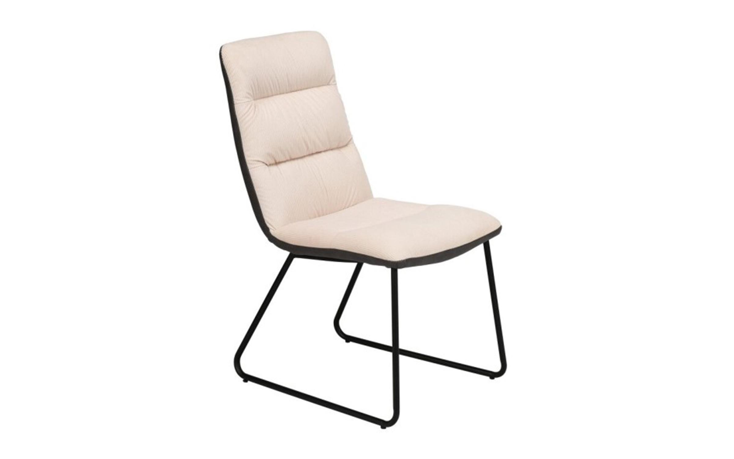Καρέκλα Beili, κρεμ + σκούρο γκρι  1
