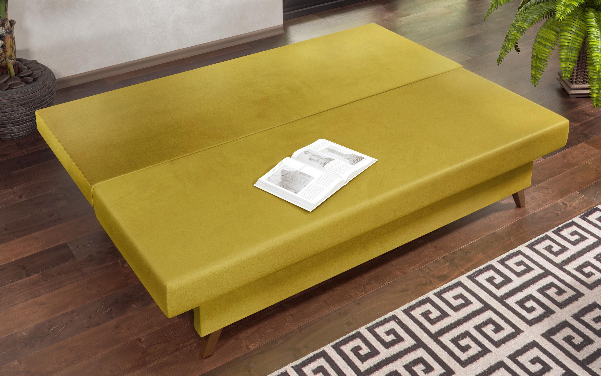 Καναπές Komo, κίτρινο + print  6