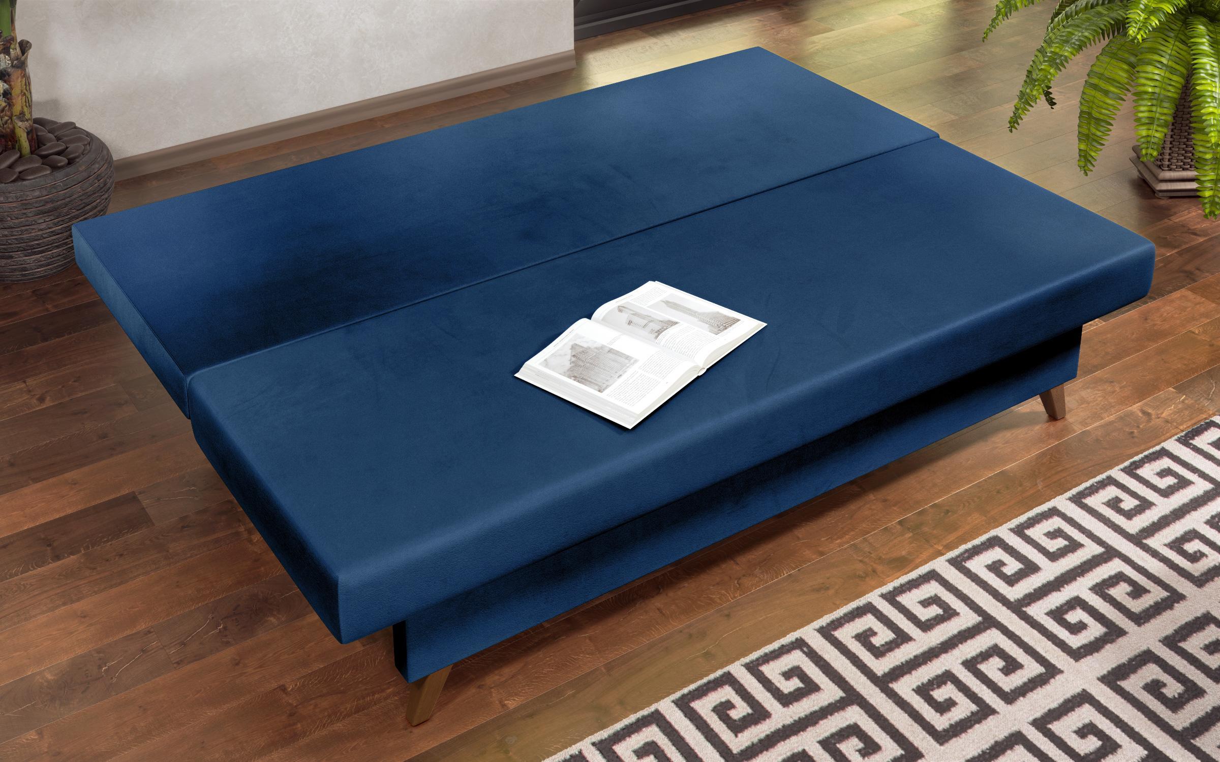Καναπές Como, μπλε + print  6